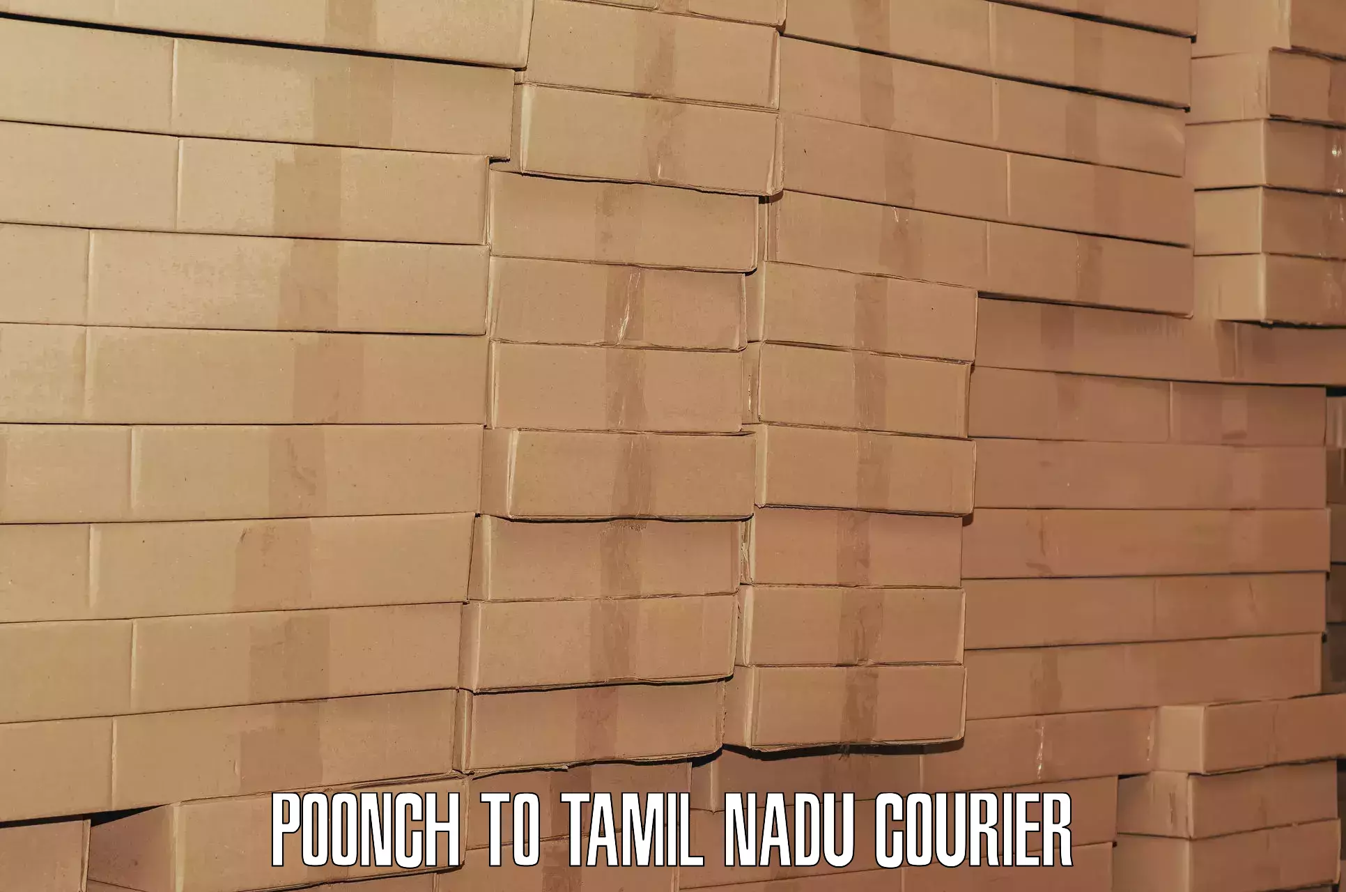 Luggage shipping specialists Poonch to Tiruvannamalai