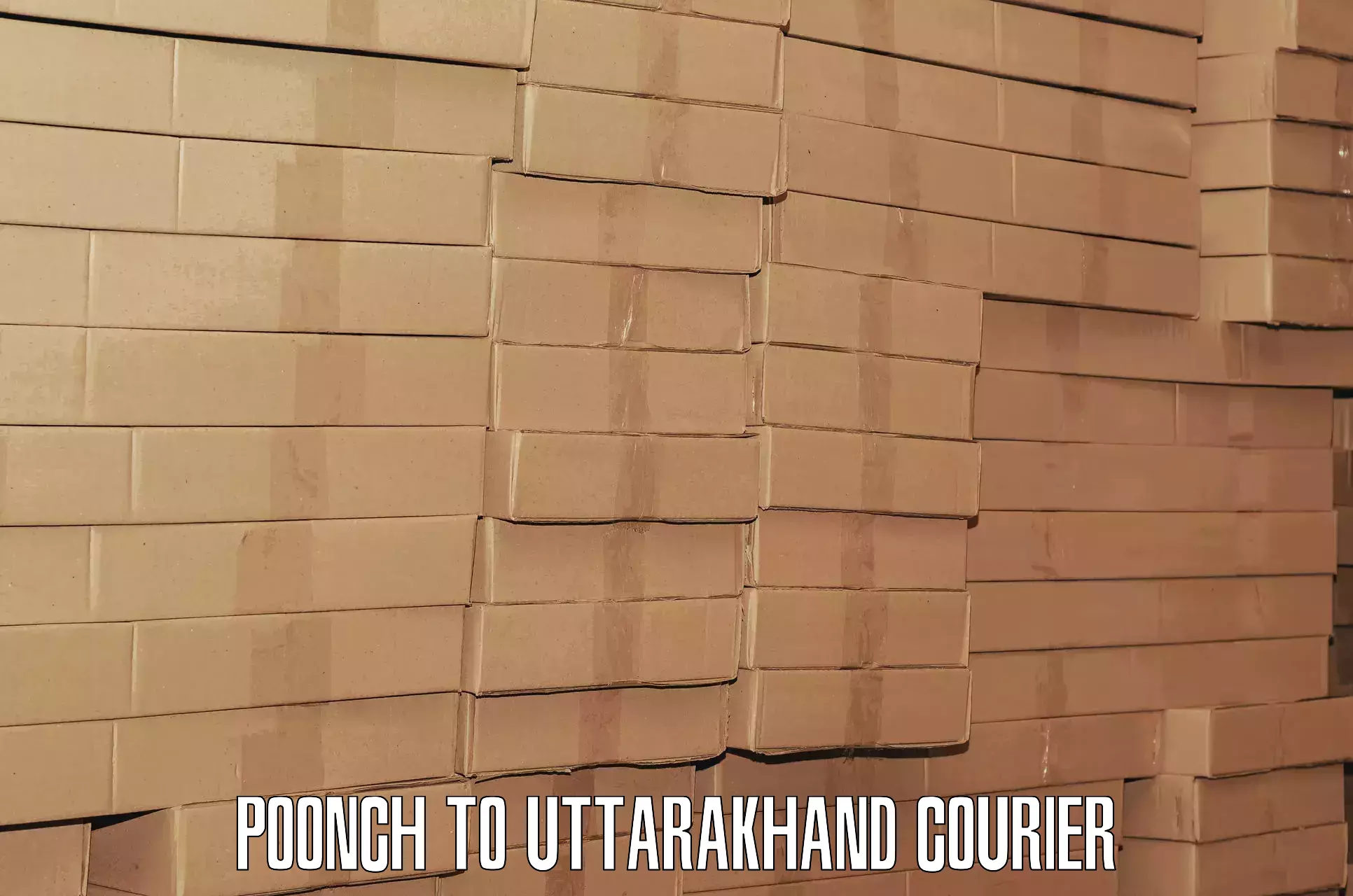 Heavy luggage shipping Poonch to Udham Singh Nagar