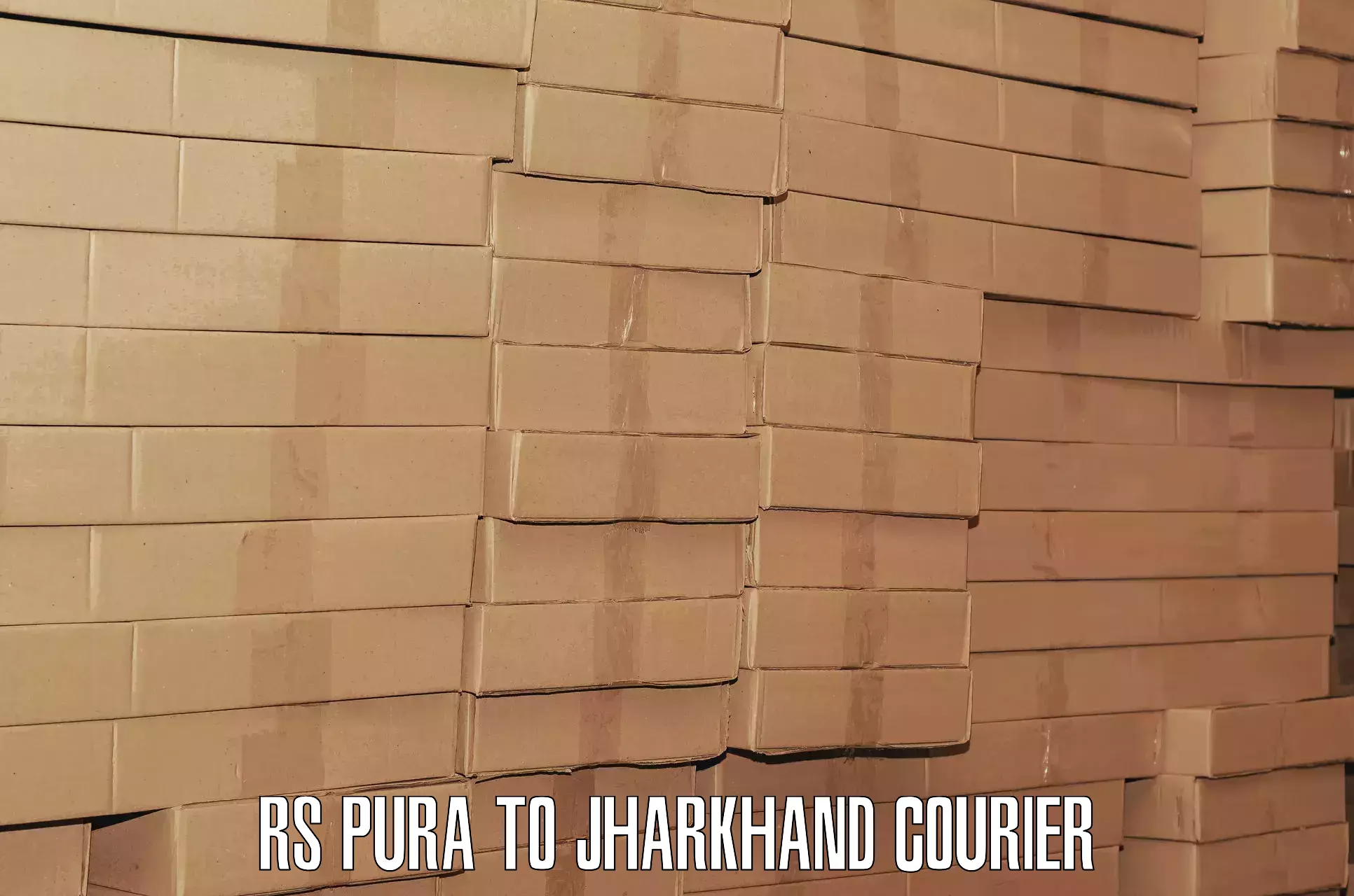 Door to door luggage delivery RS Pura to Latehar