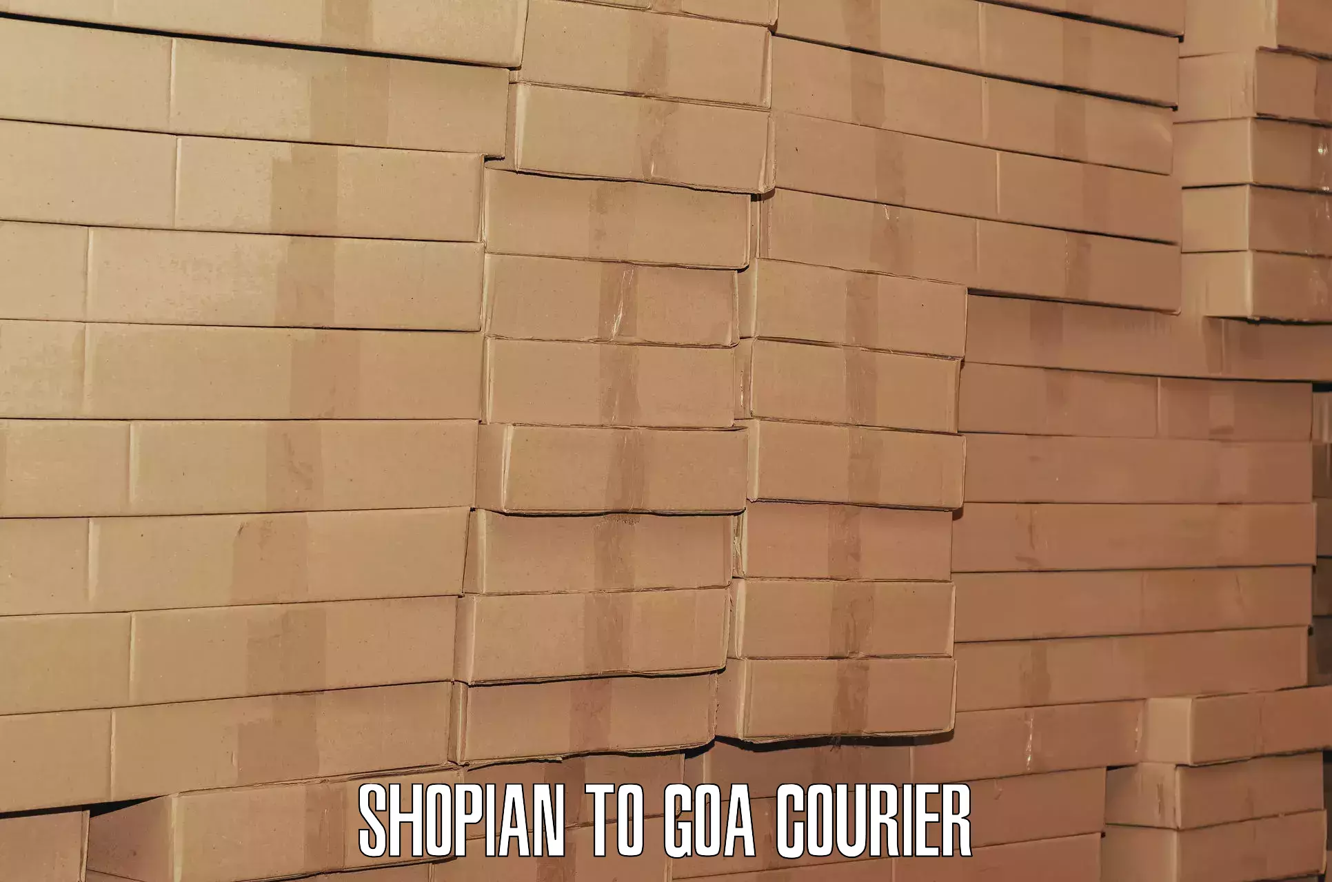 Luggage dispatch service Shopian to South Goa
