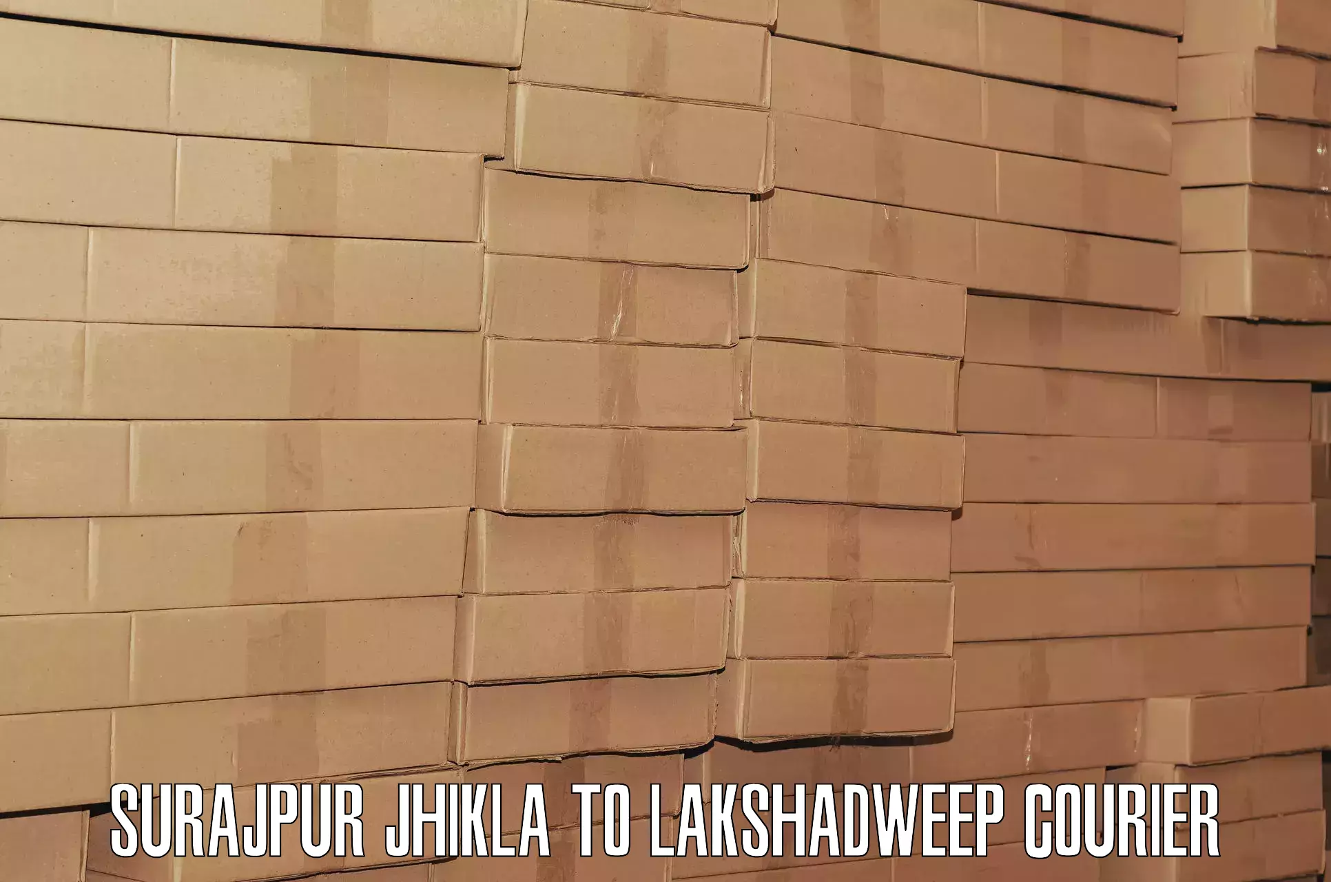 Urgent luggage shipment Surajpur Jhikla to Lakshadweep