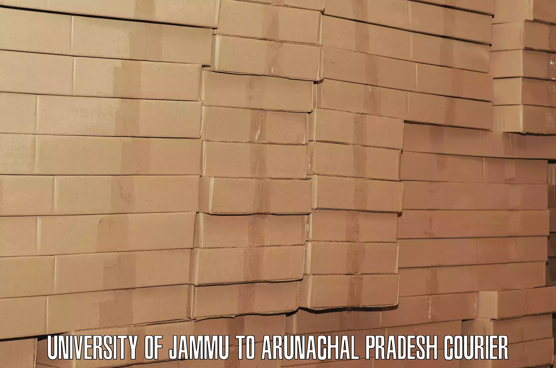 Professional baggage delivery University of Jammu to Rajiv Gandhi University Itanagar