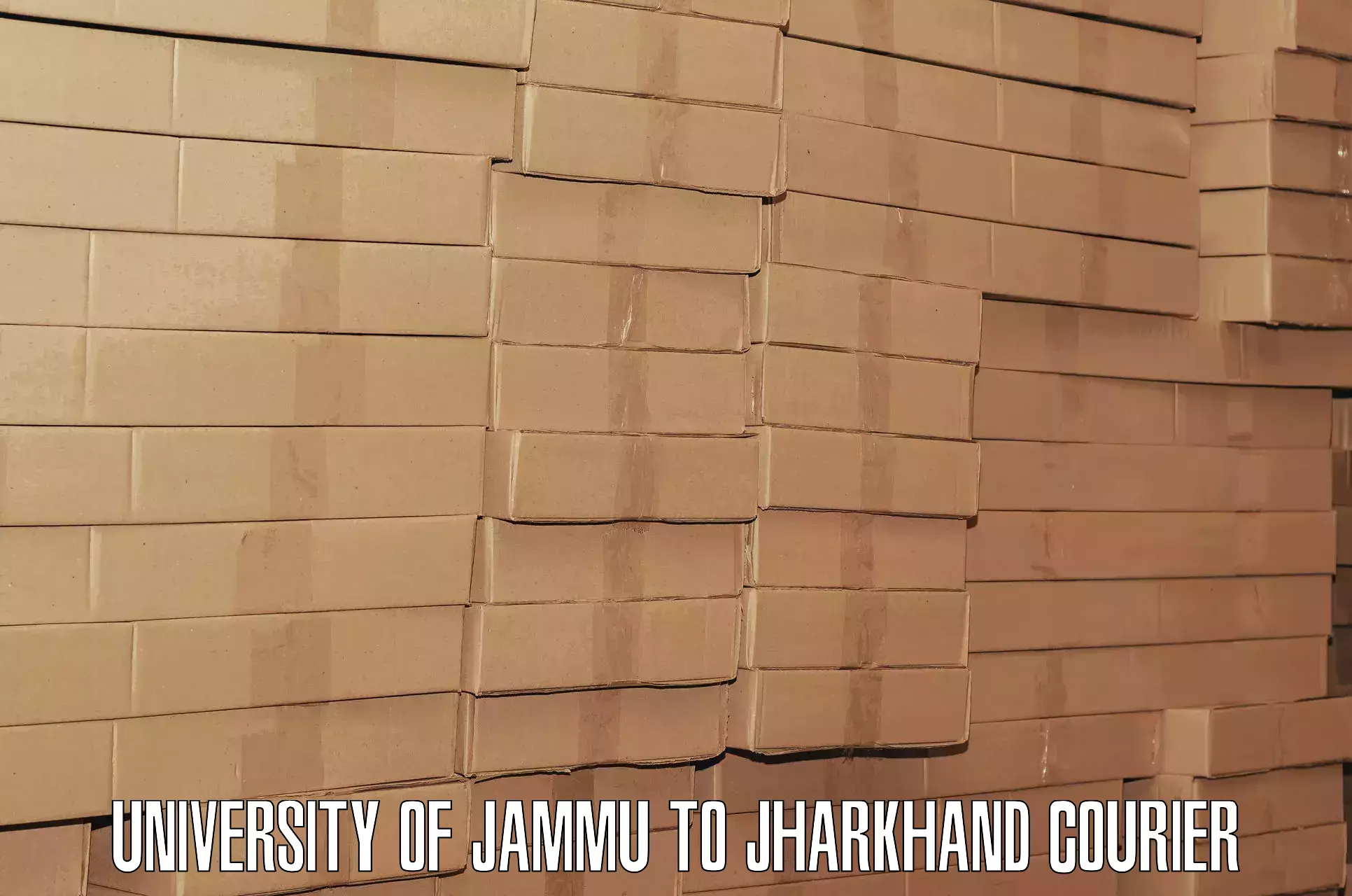 Short distance baggage courier University of Jammu to Padma Hazaribagh