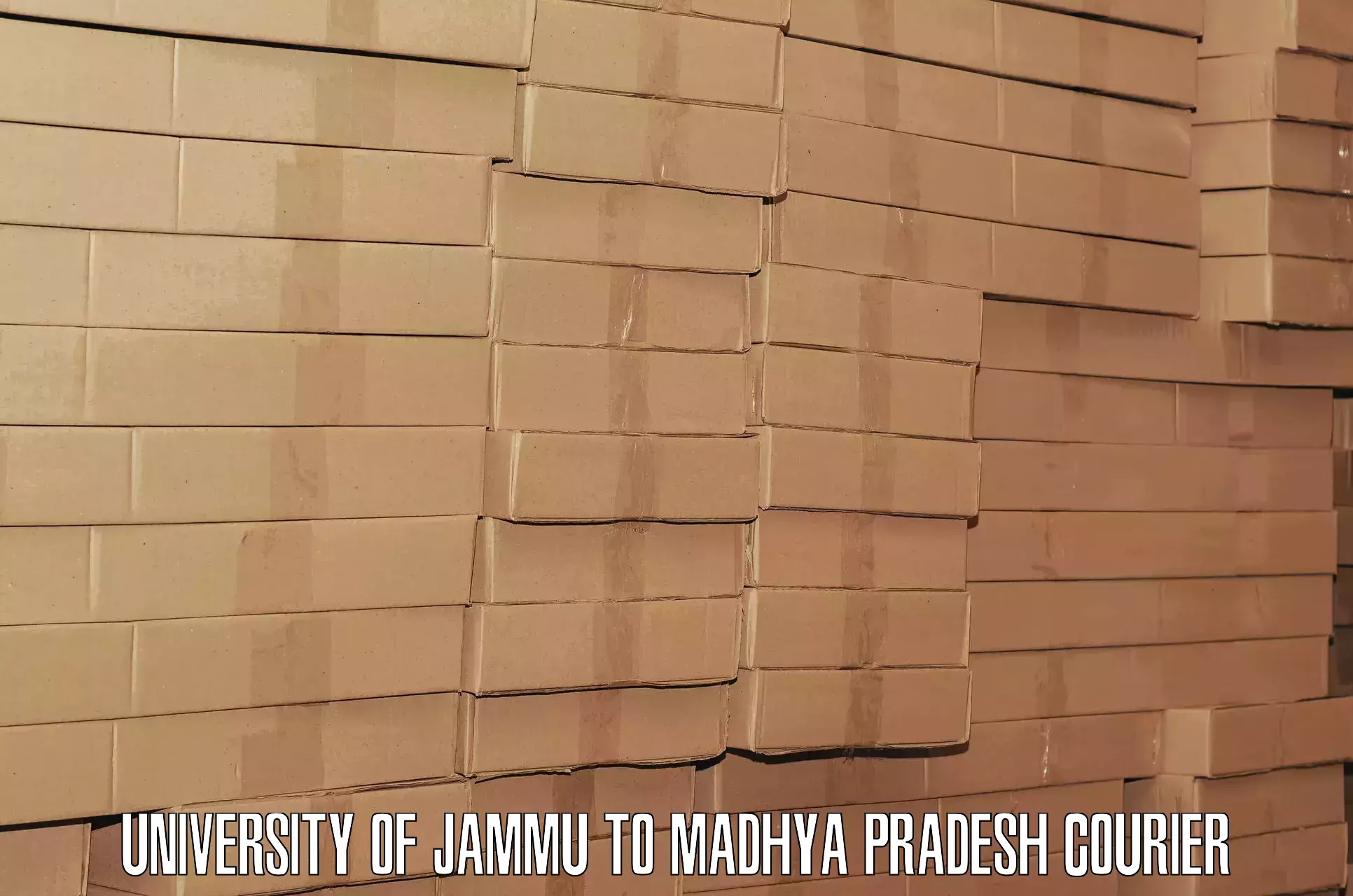Luggage delivery estimate University of Jammu to Nepanagar