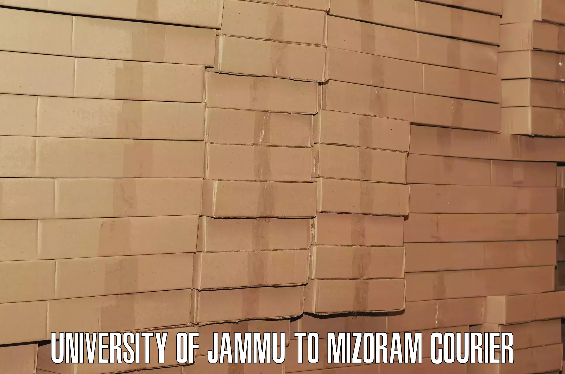 Luggage transport service University of Jammu to Aizawl