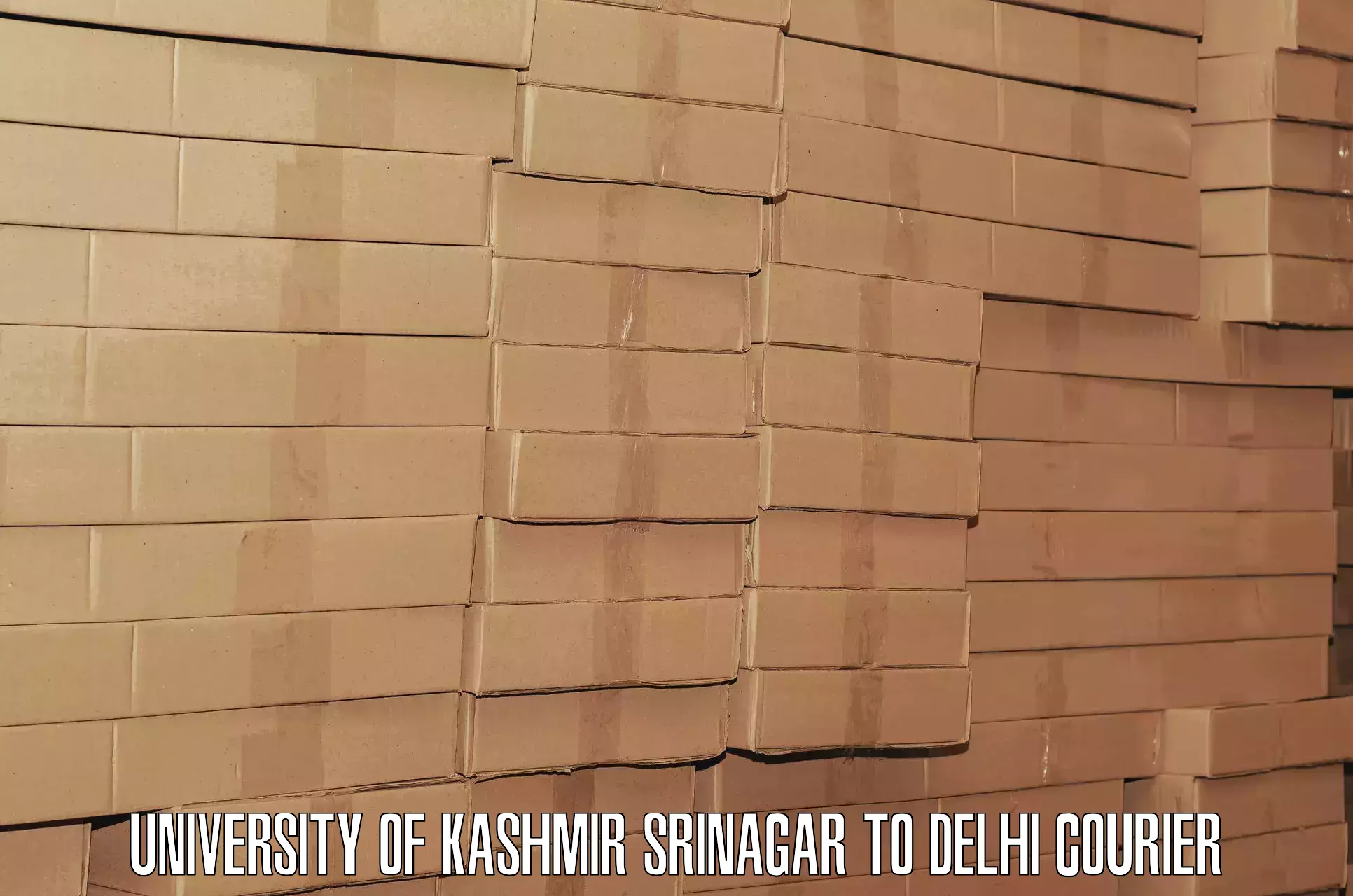Luggage delivery providers University of Kashmir Srinagar to Jawaharlal Nehru University New Delhi