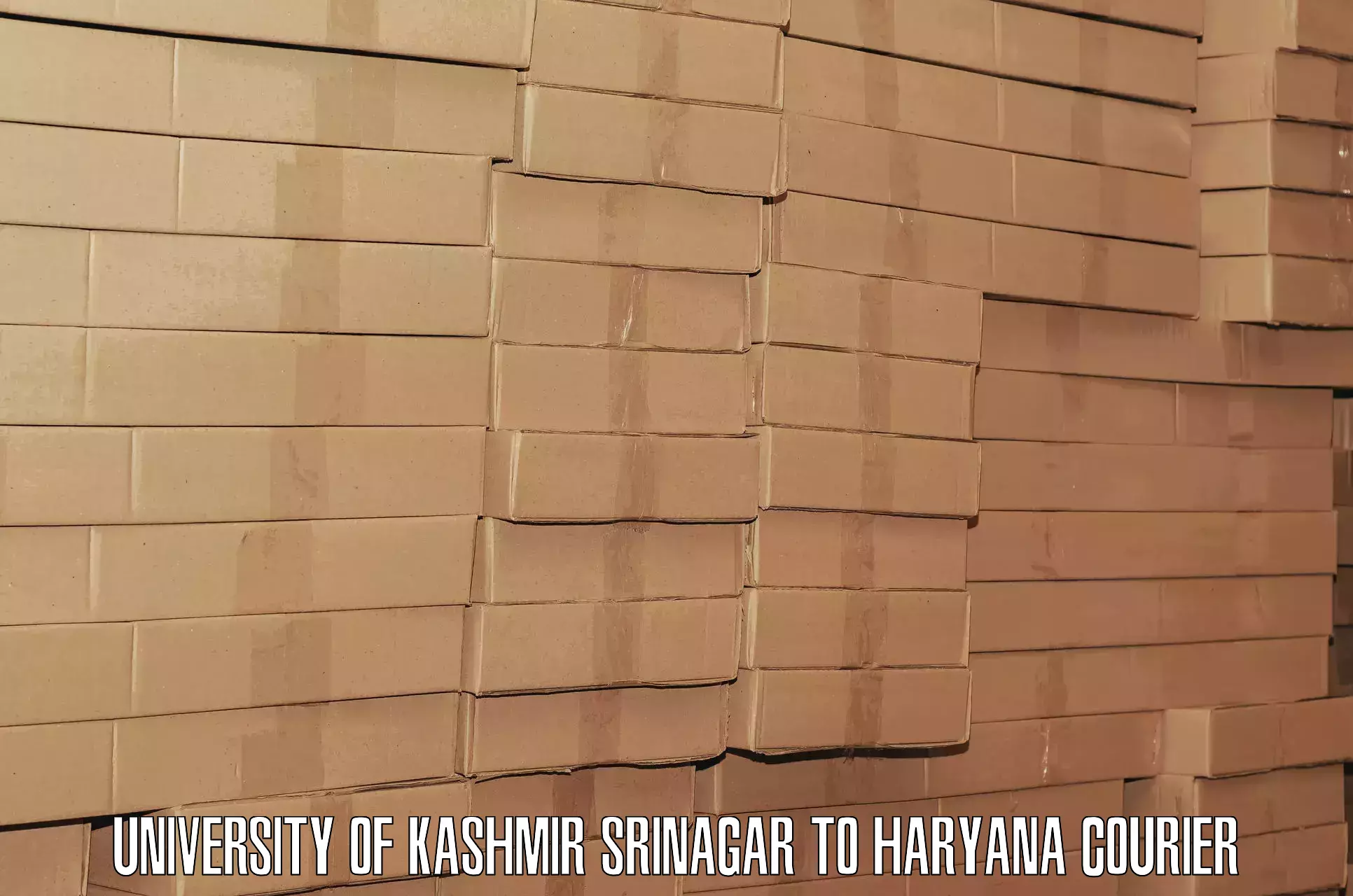 Baggage delivery technology University of Kashmir Srinagar to Panchkula