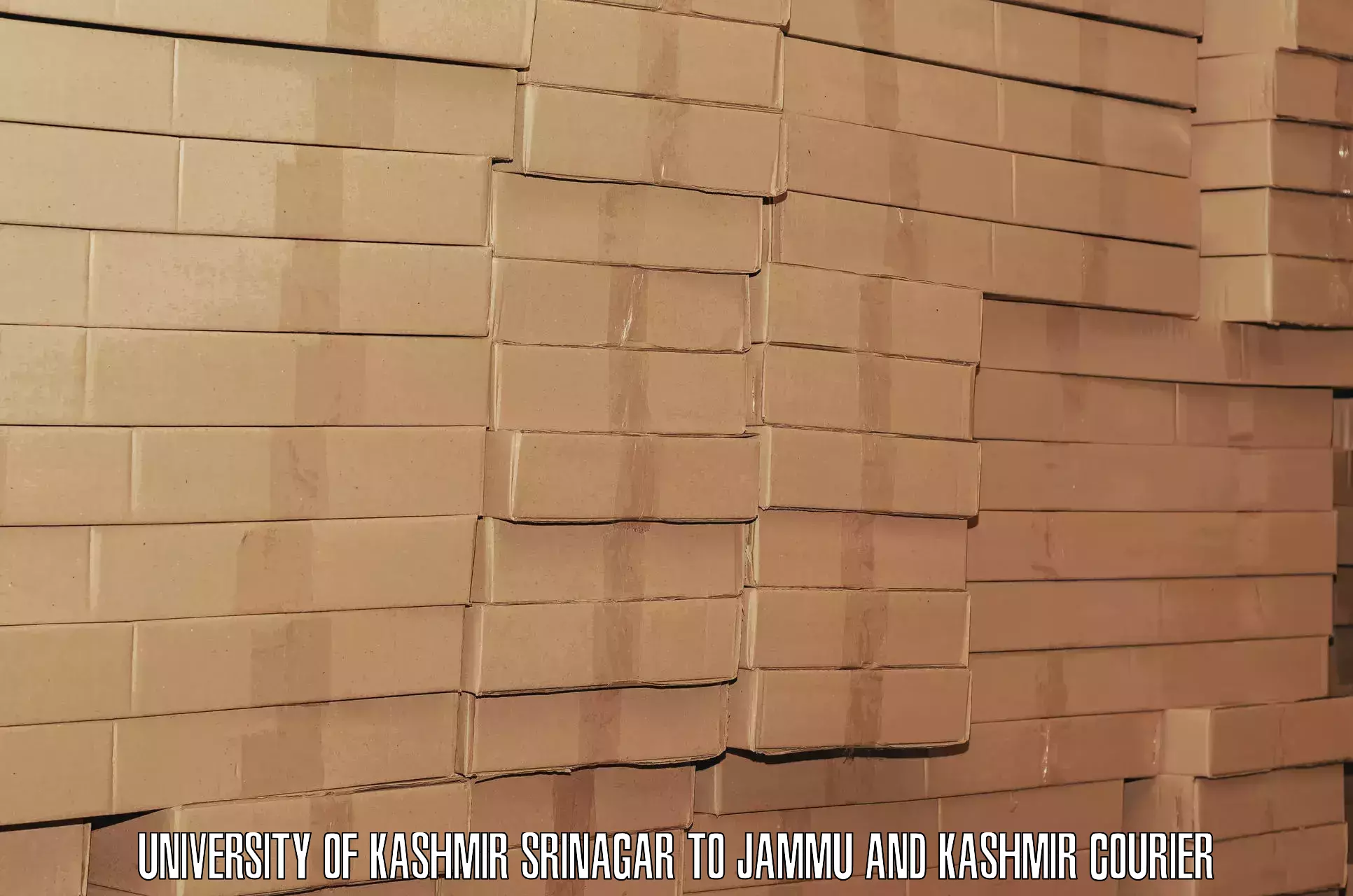 Door-to-door baggage service University of Kashmir Srinagar to Nagrota