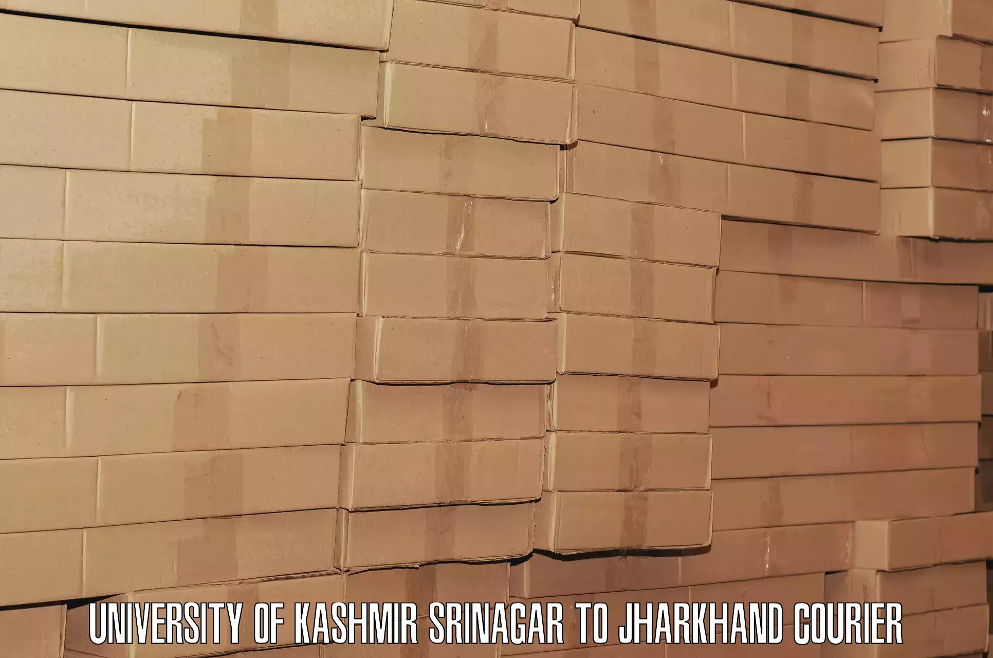Citywide baggage courier in University of Kashmir Srinagar to Jharkhand
