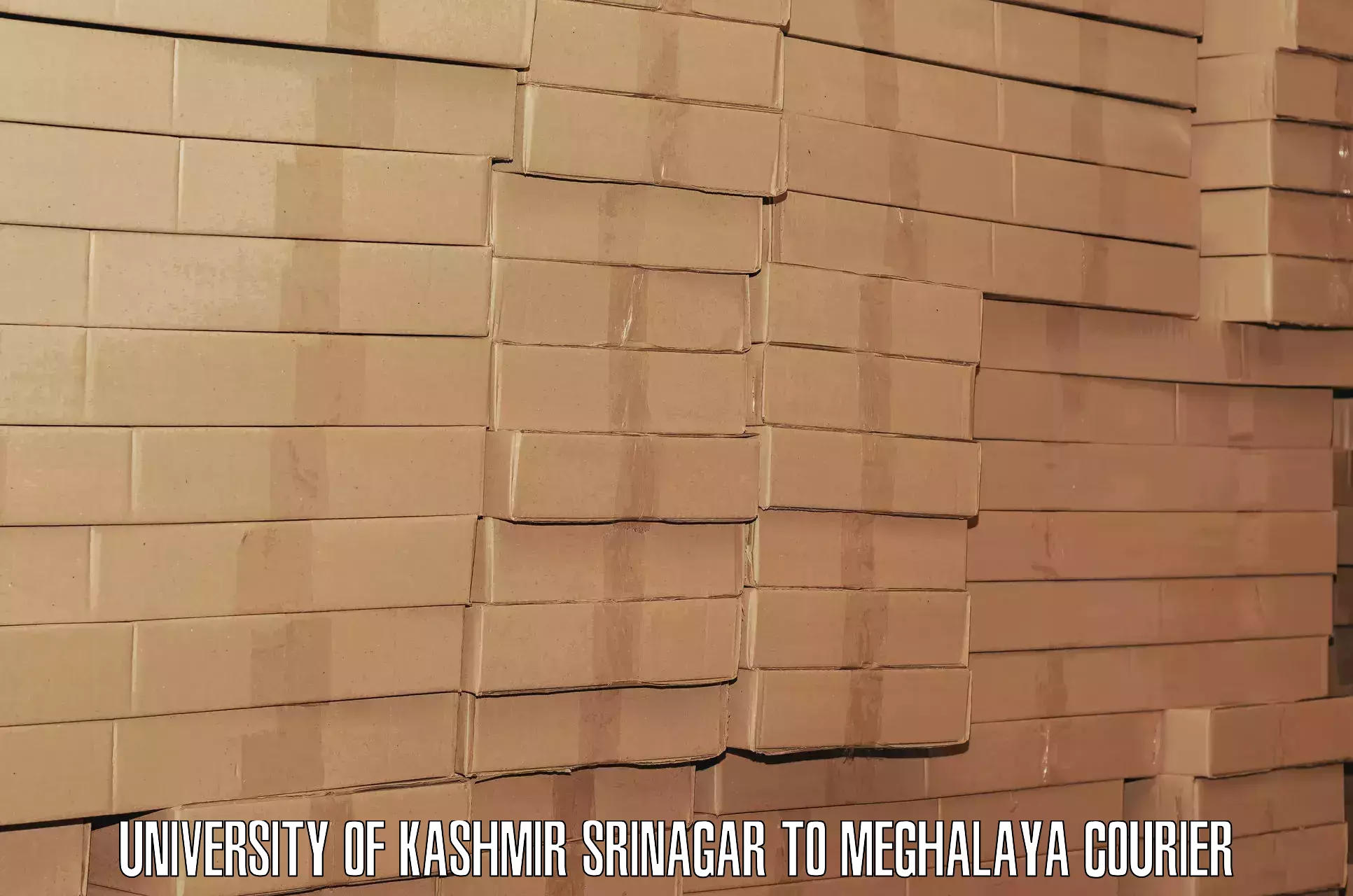 Baggage transport network in University of Kashmir Srinagar to Rongjeng