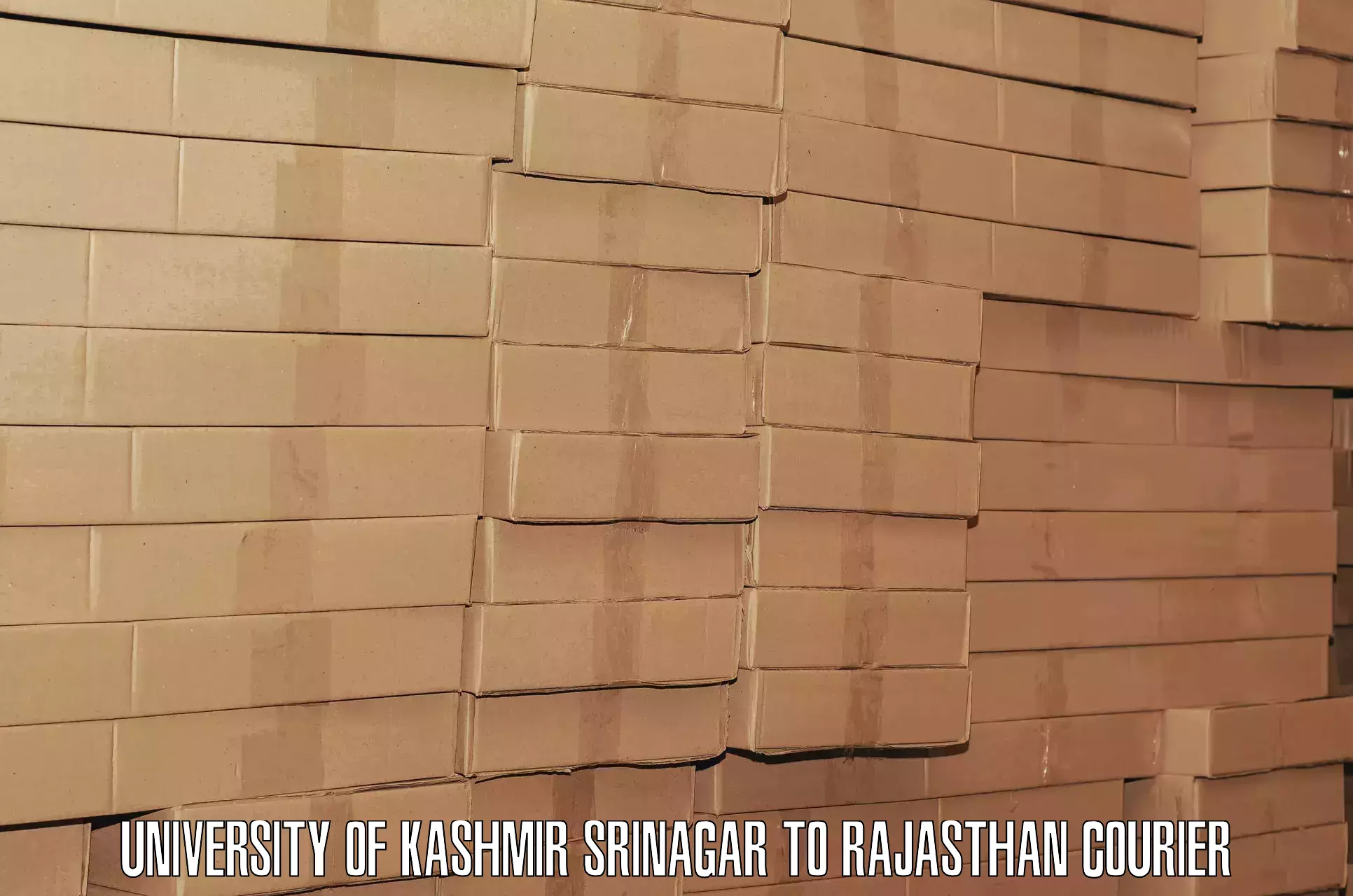 Luggage delivery solutions in University of Kashmir Srinagar to Kota