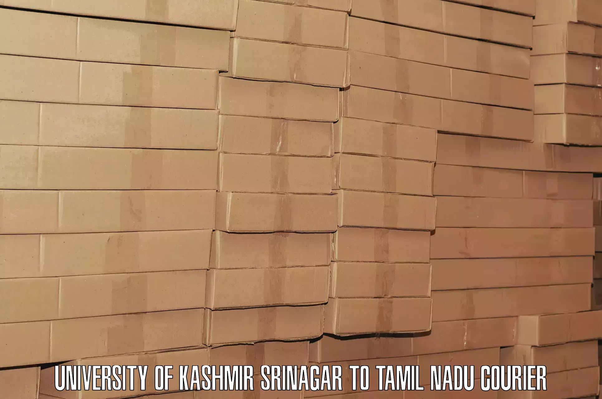 Baggage courier service University of Kashmir Srinagar to Tamil Nadu Agricultural University Coimbatore