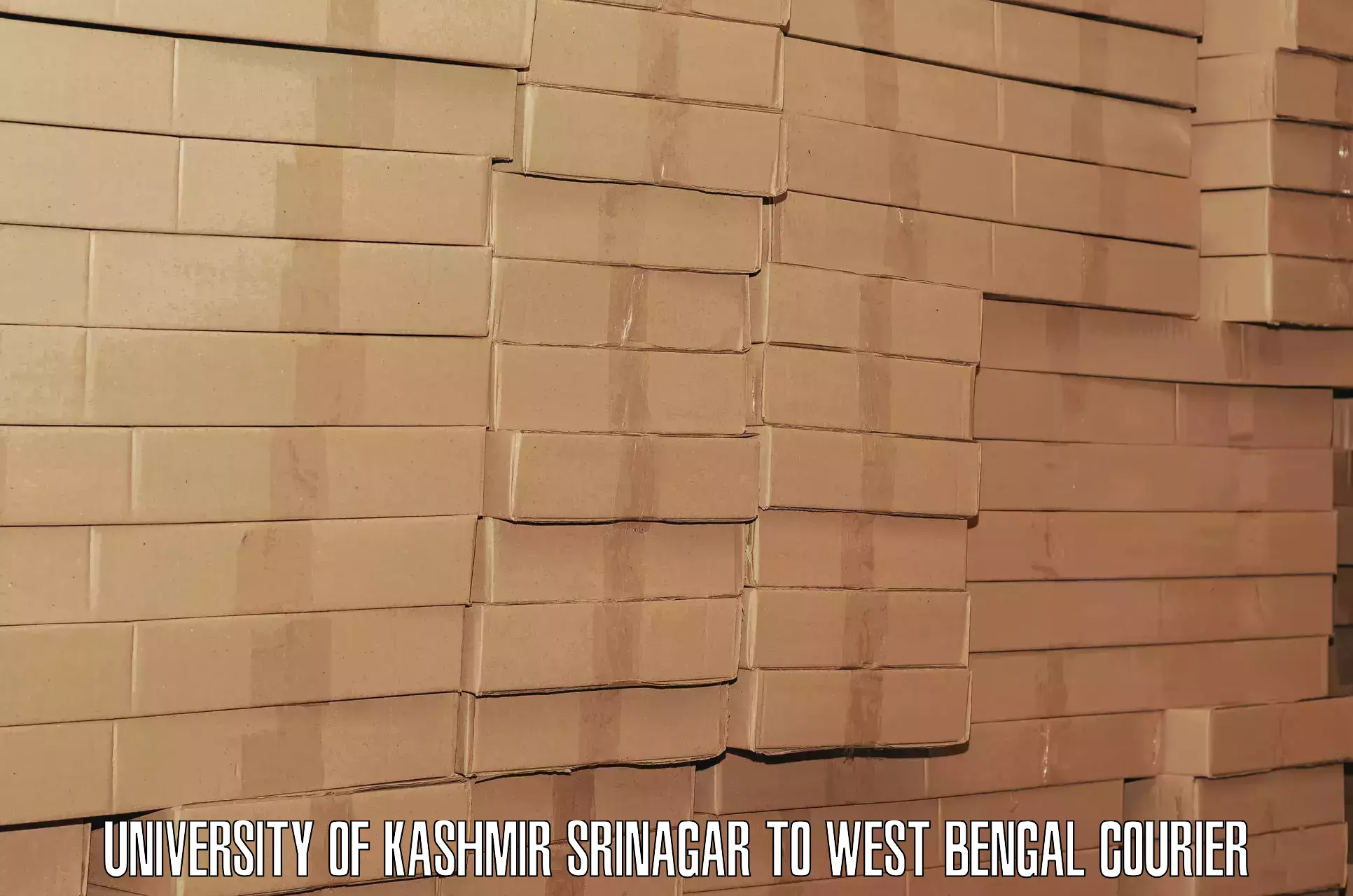 Baggage courier logistics in University of Kashmir Srinagar to Bamangola