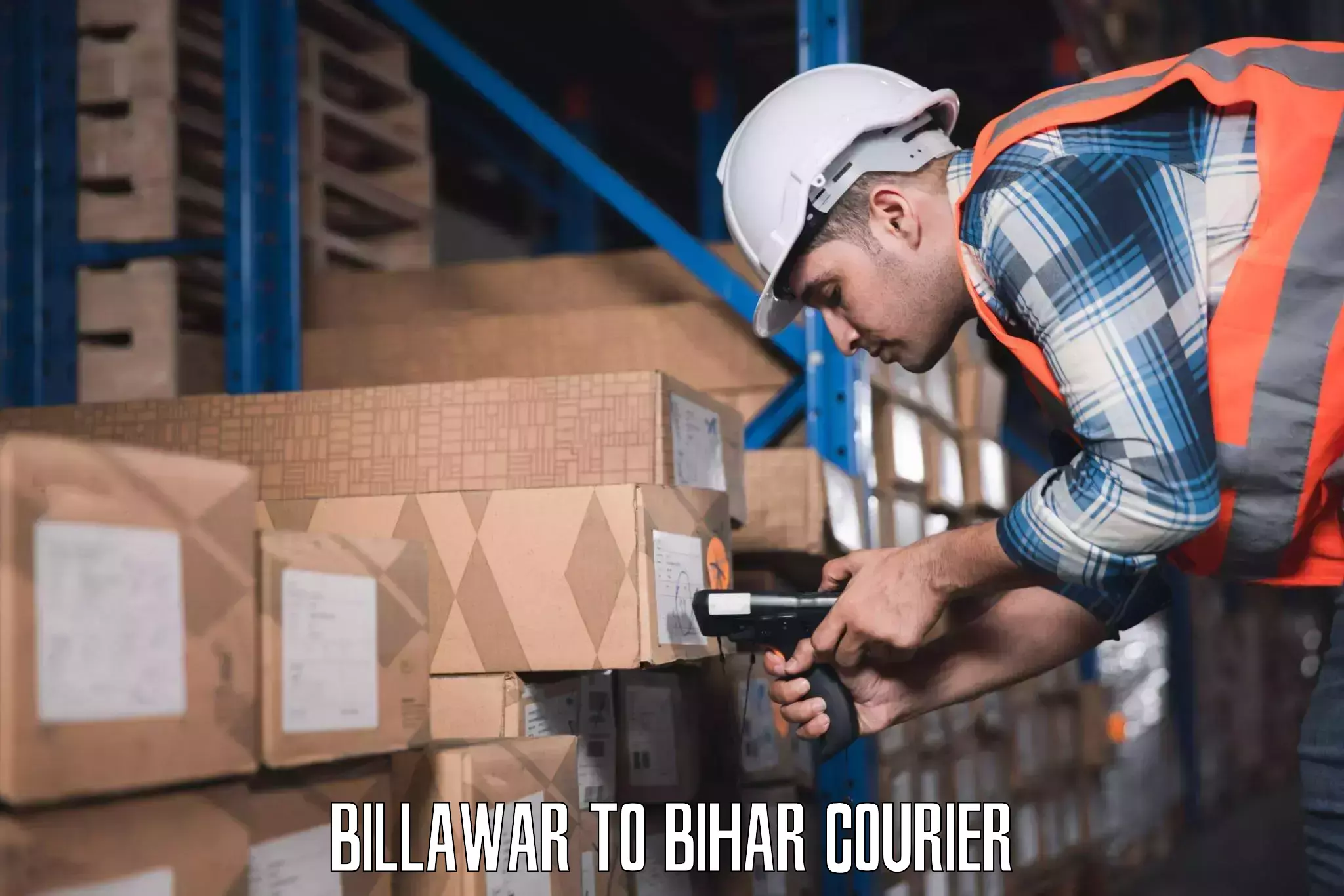 Baggage courier optimization Billawar to Motihari