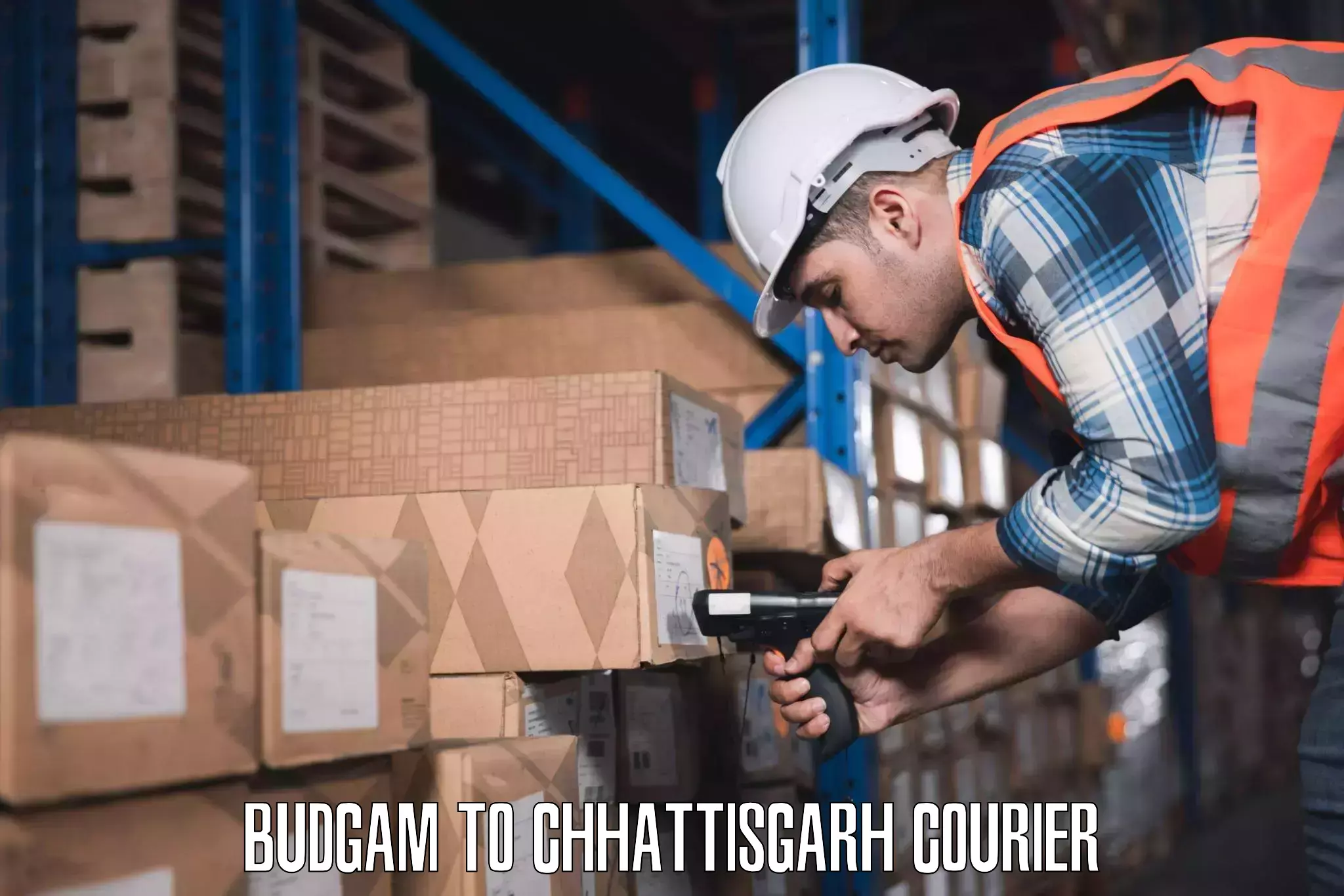 Luggage shipping estimate Budgam to Bhanupratappur