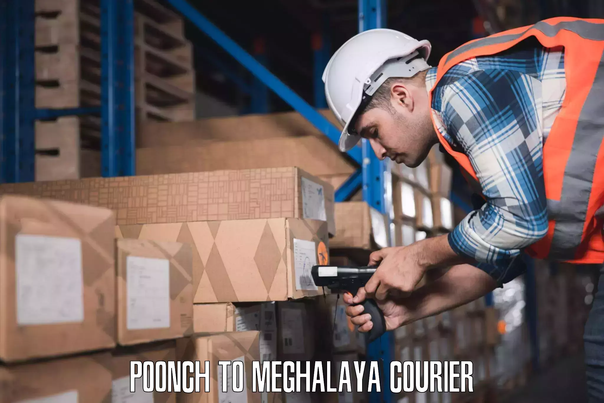 Luggage shipping specialists Poonch to Meghalaya