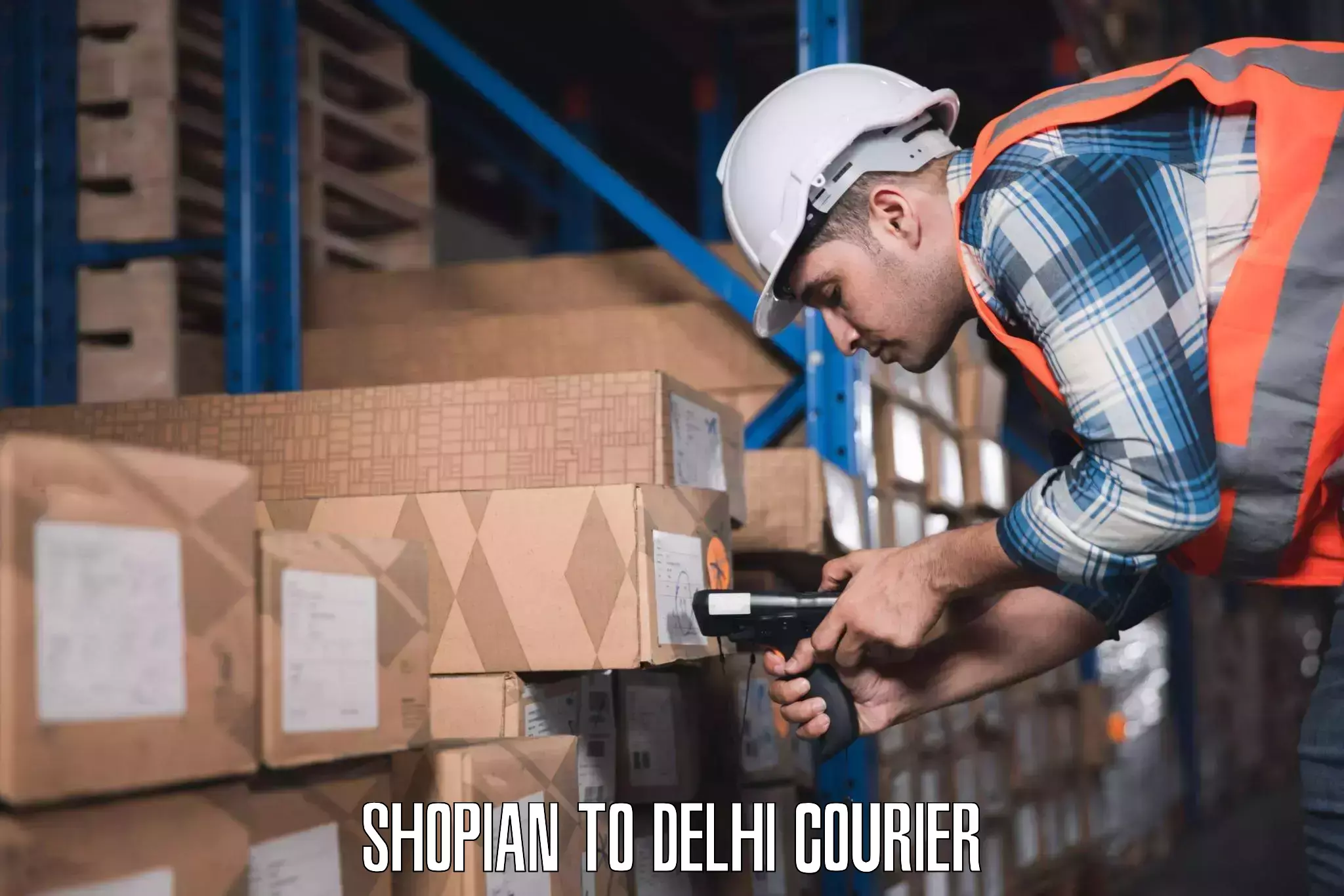 Luggage shipment specialists Shopian to University of Delhi