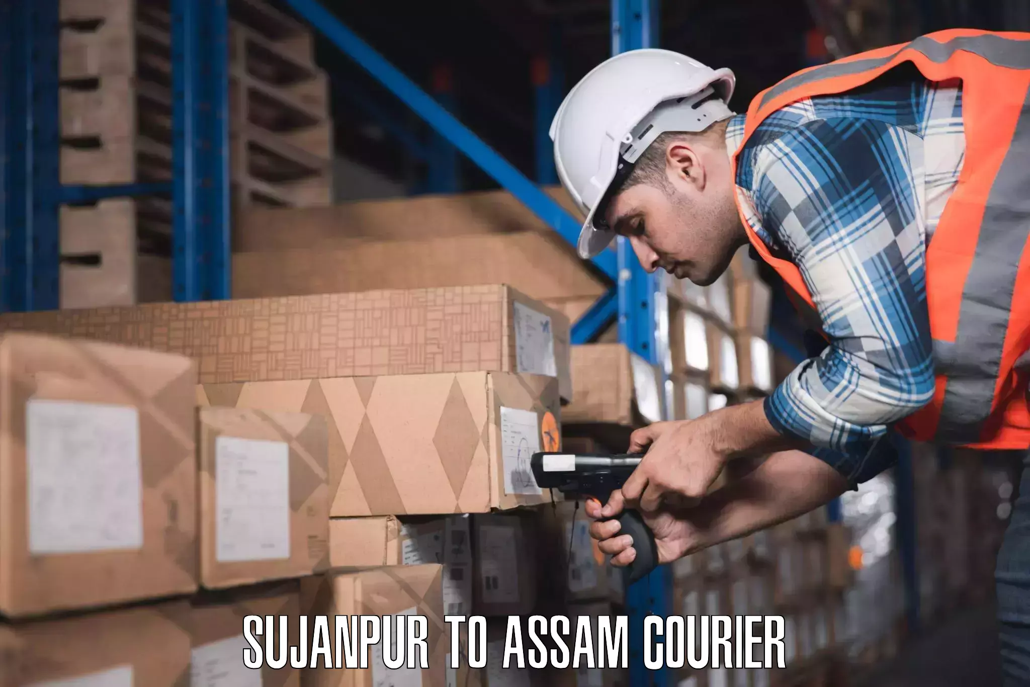 Luggage shipping guide Sujanpur to Dibrugarh University