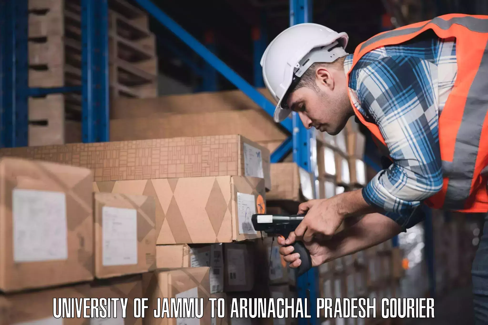 Luggage shipment strategy in University of Jammu to Yingkiong