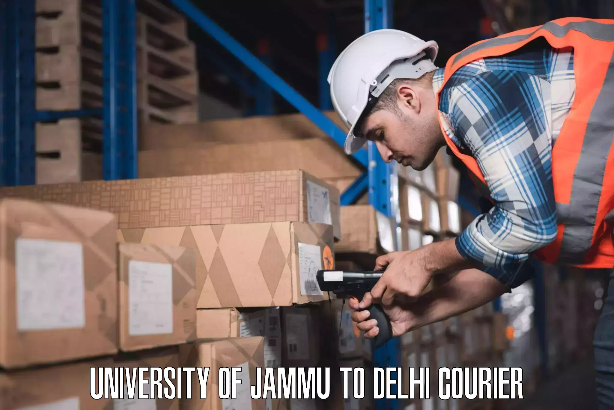 Group luggage shipping in University of Jammu to Delhi