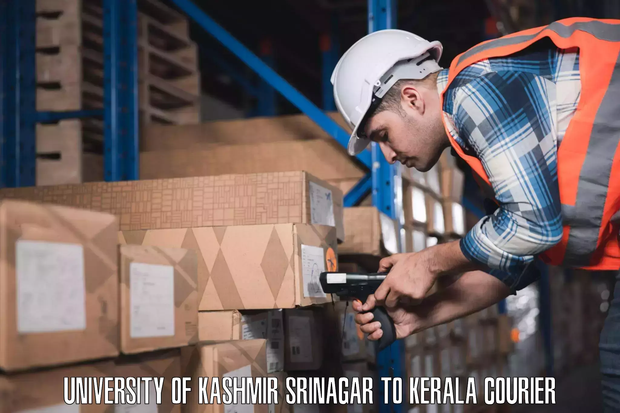 Baggage shipping service in University of Kashmir Srinagar to Kilimanoor