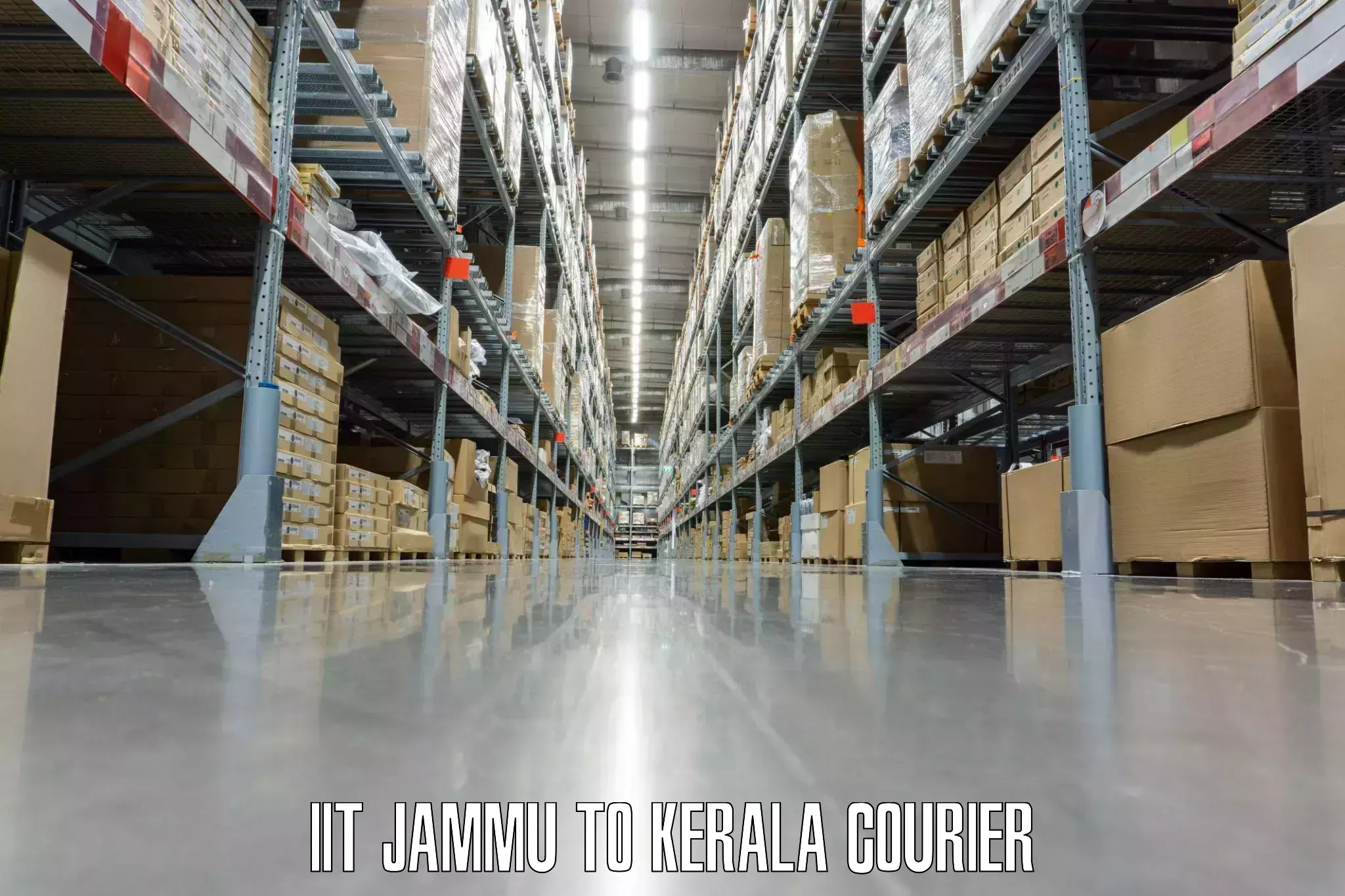 Short distance baggage courier IIT Jammu to Kodungallur