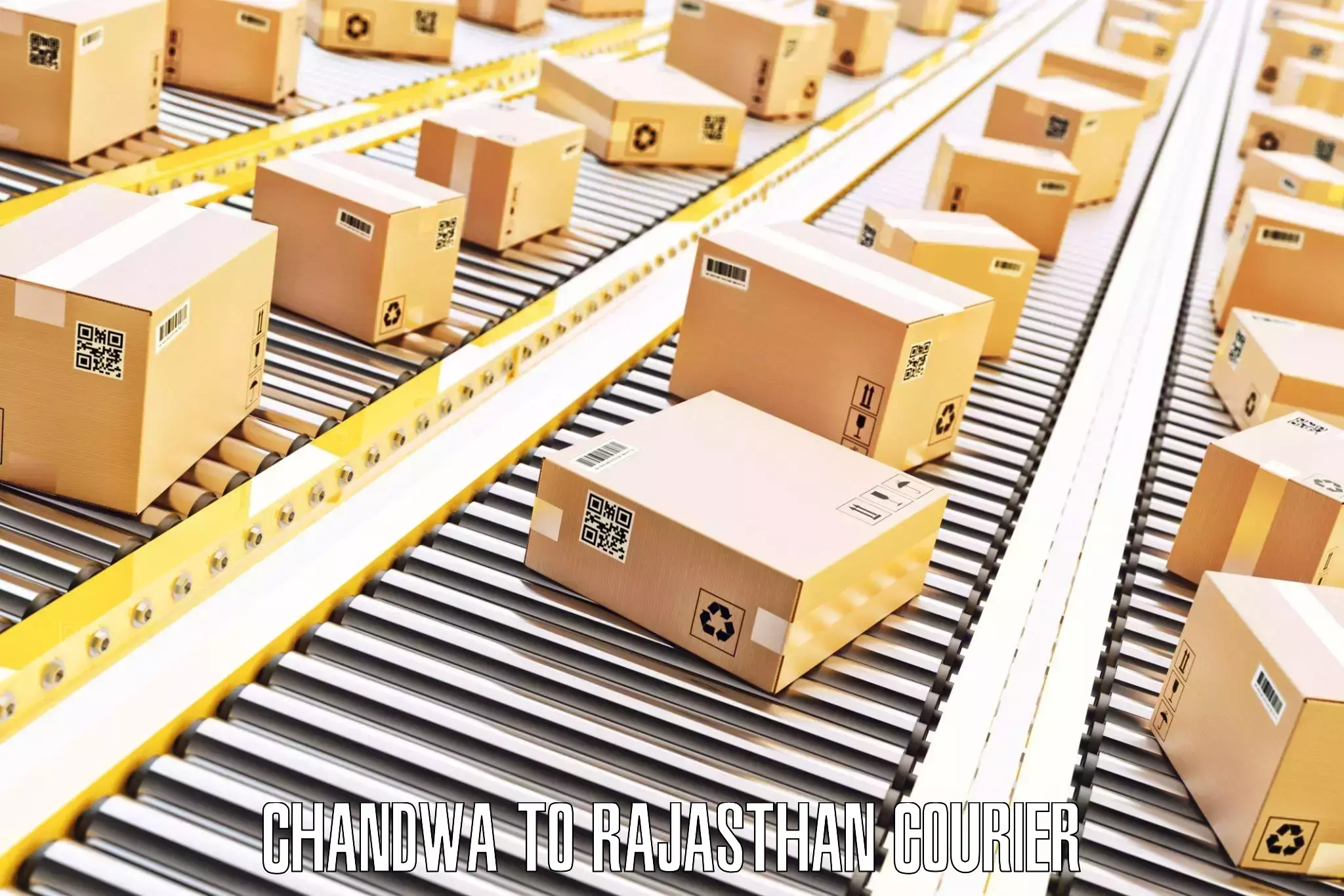 Luggage shipping strategy Chandwa to Karauli