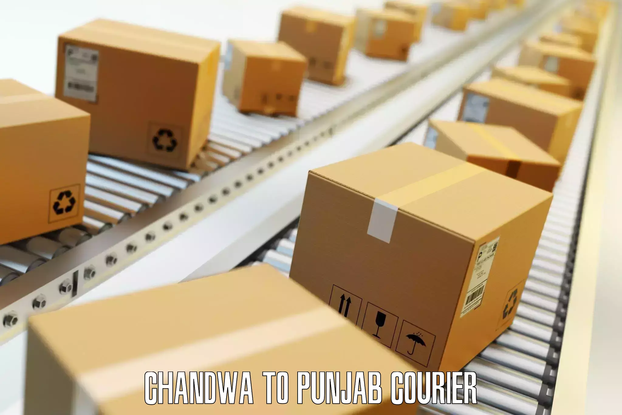 Single item baggage courier Chandwa to Punjab