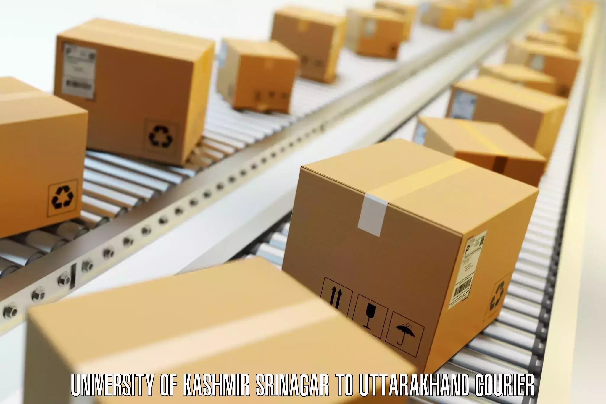 Luggage shipment specialists University of Kashmir Srinagar to Kashipur