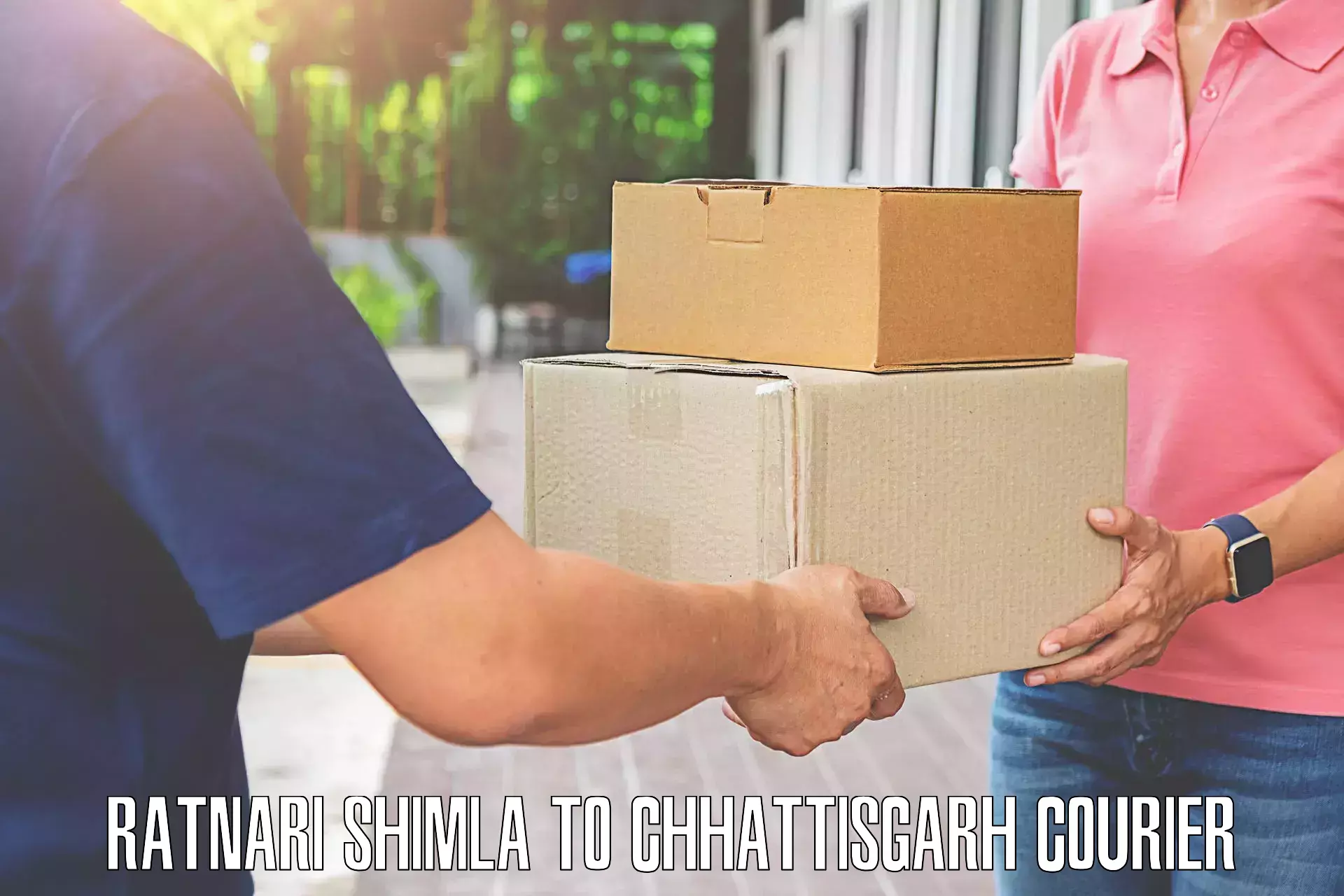 Efficient baggage courier system Ratnari Shimla to Chhattisgarh