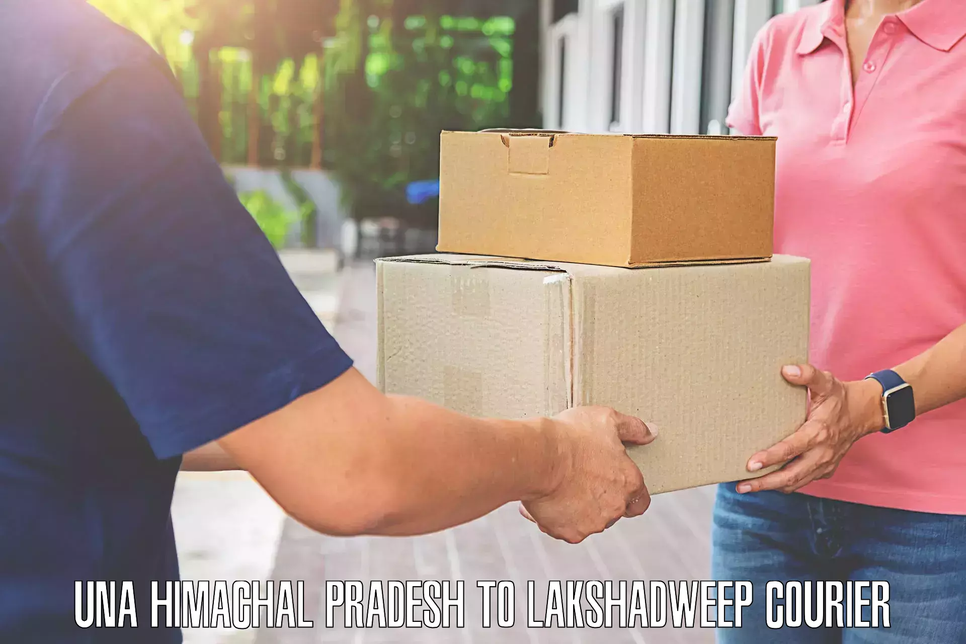 Luggage shipping logistics Una Himachal Pradesh to Lakshadweep