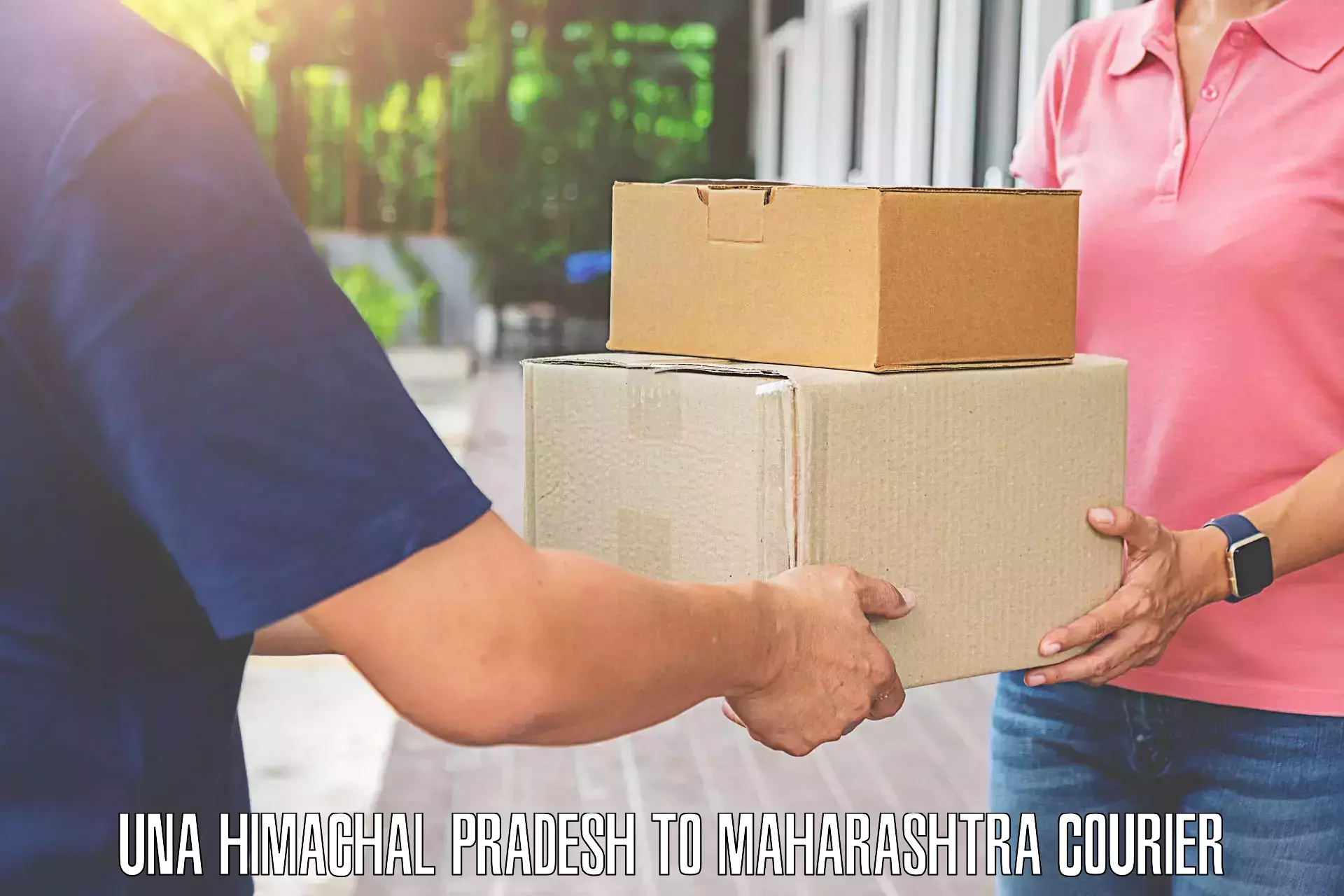 Baggage courier service Una Himachal Pradesh to Ambajogai