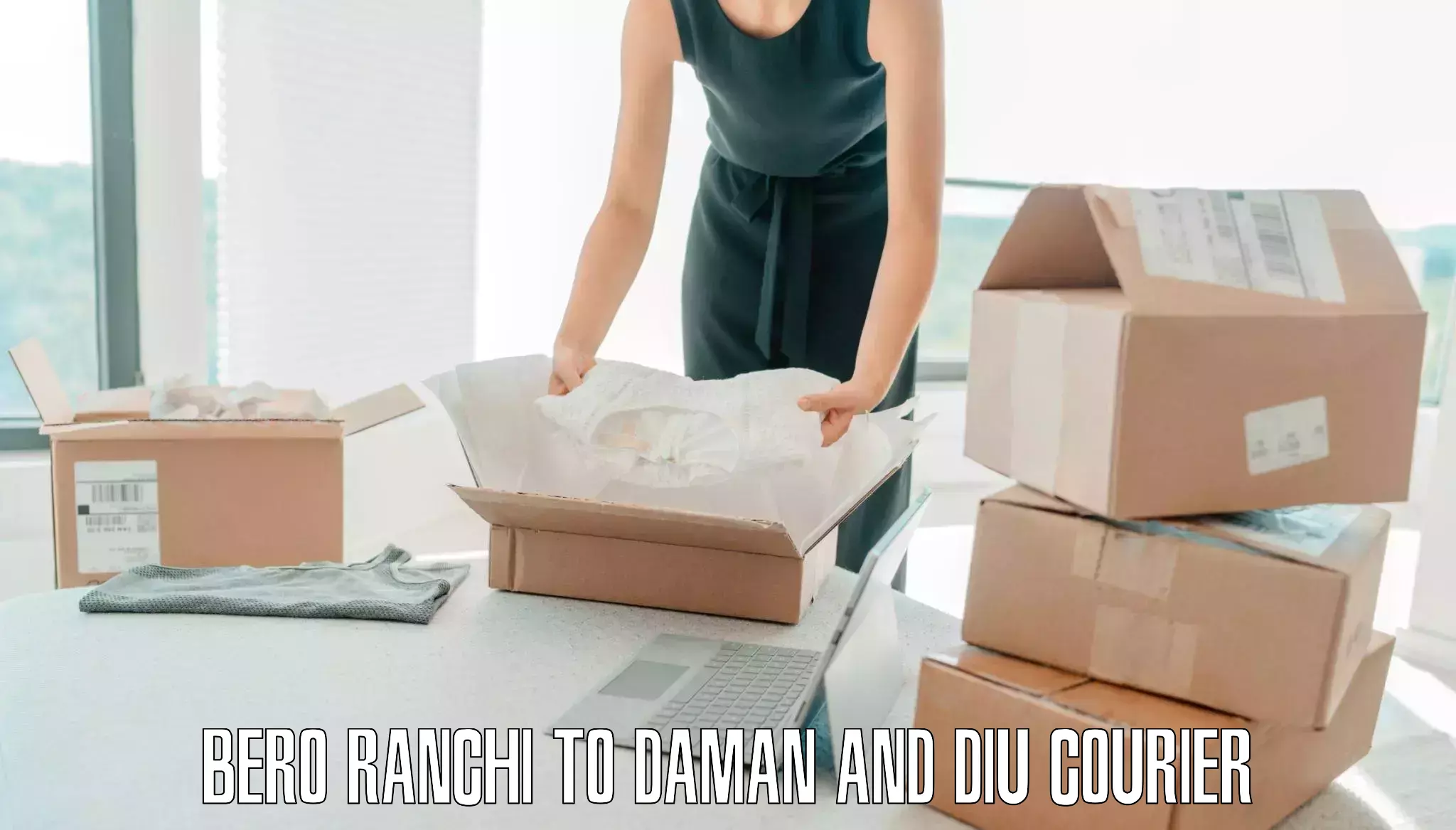 Comprehensive baggage service Bero Ranchi to Daman and Diu