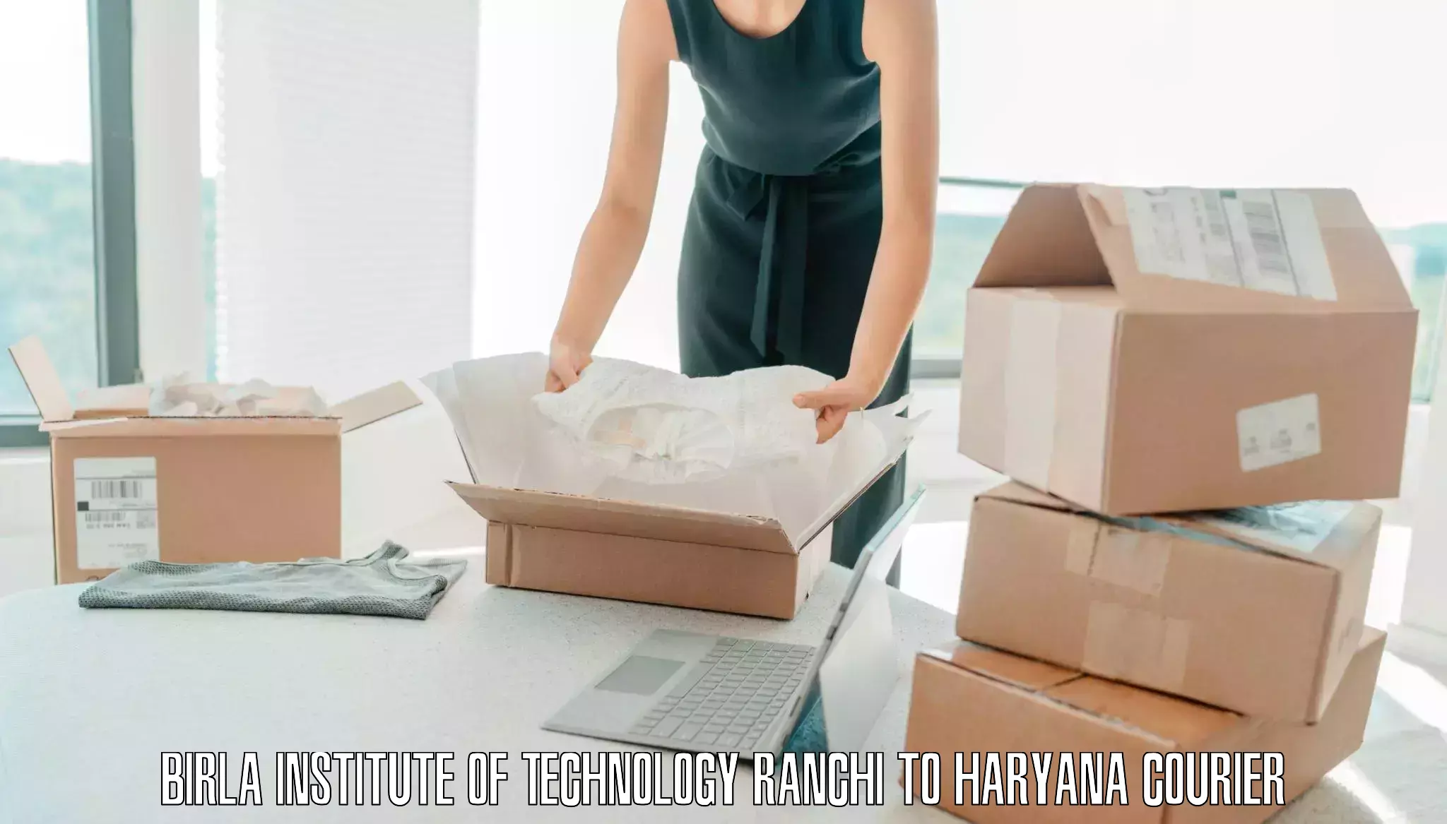 Personal effects shipping Birla Institute of Technology Ranchi to Yamuna Nagar