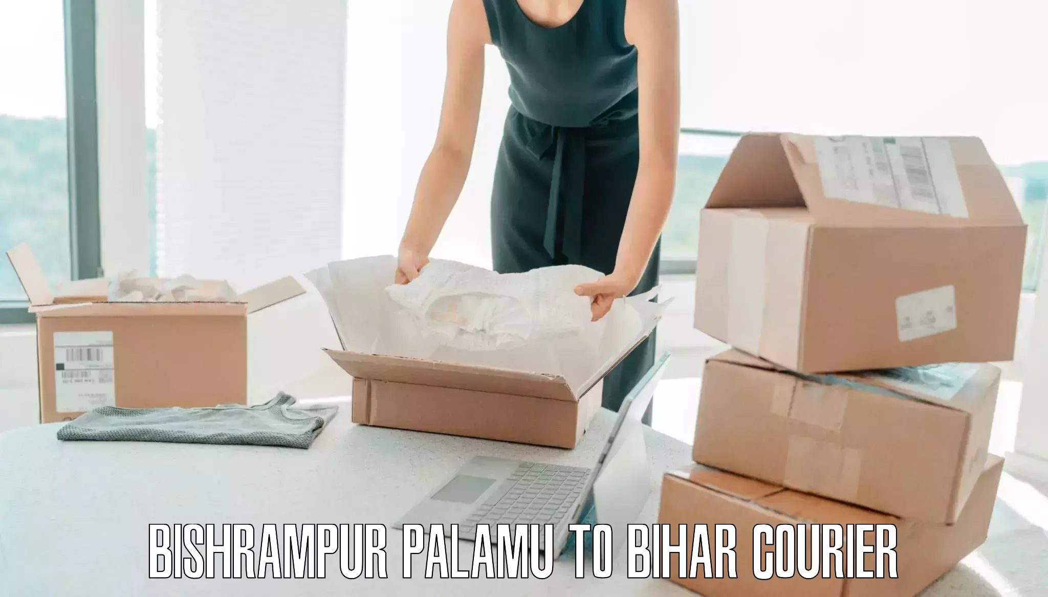 Online luggage shipping booking in Bishrampur Palamu to Bihar