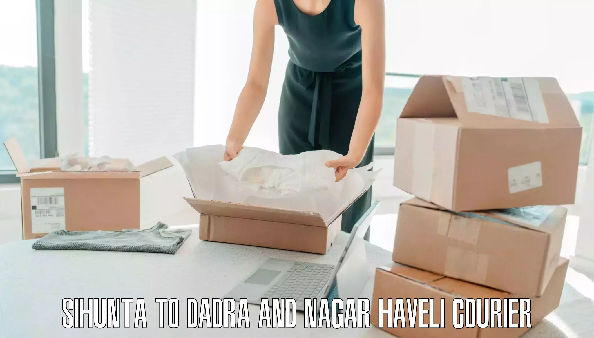 Emergency luggage shipping in Sihunta to Dadra and Nagar Haveli