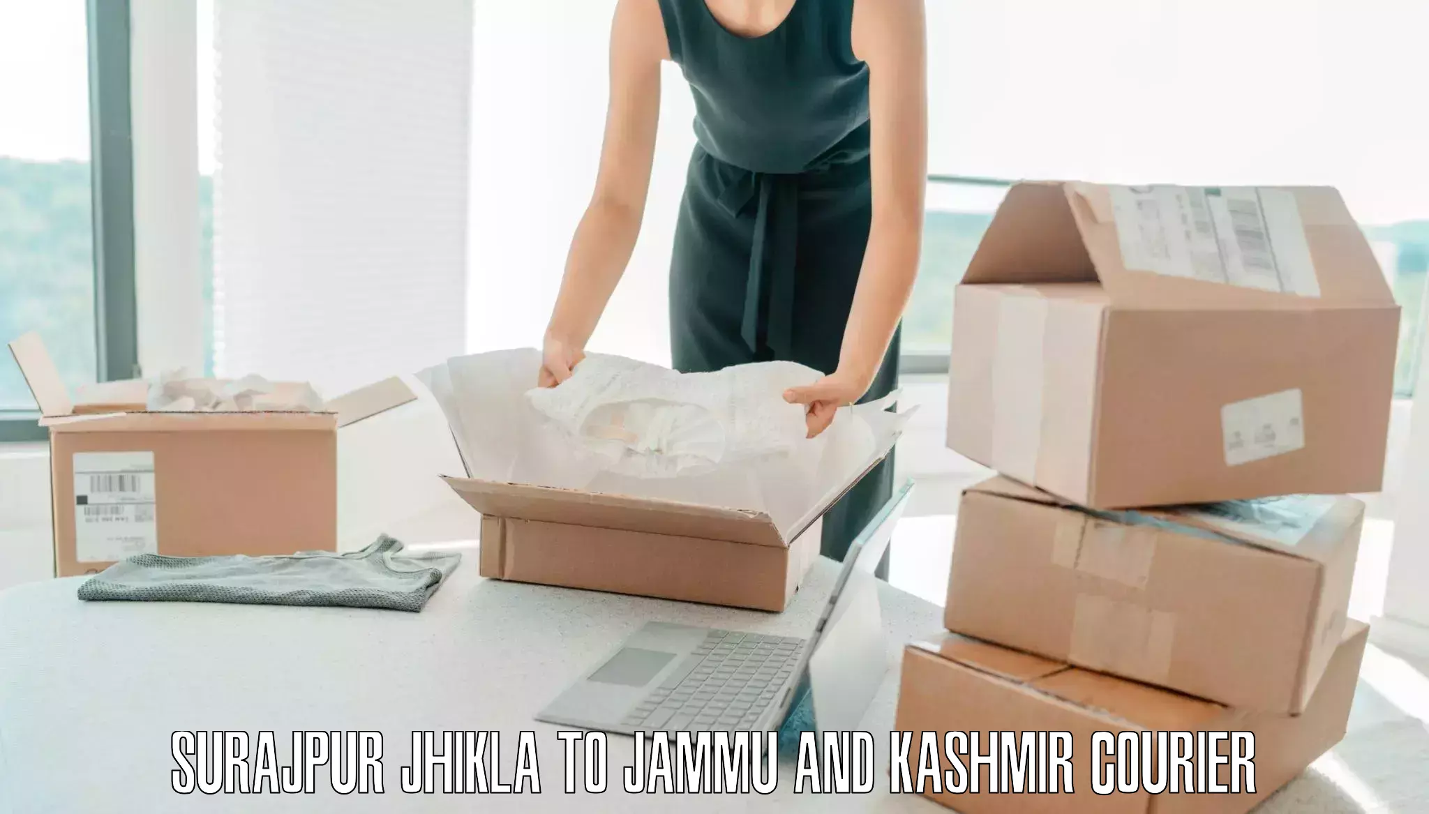 Luggage shipping strategy Surajpur Jhikla to Jammu and Kashmir