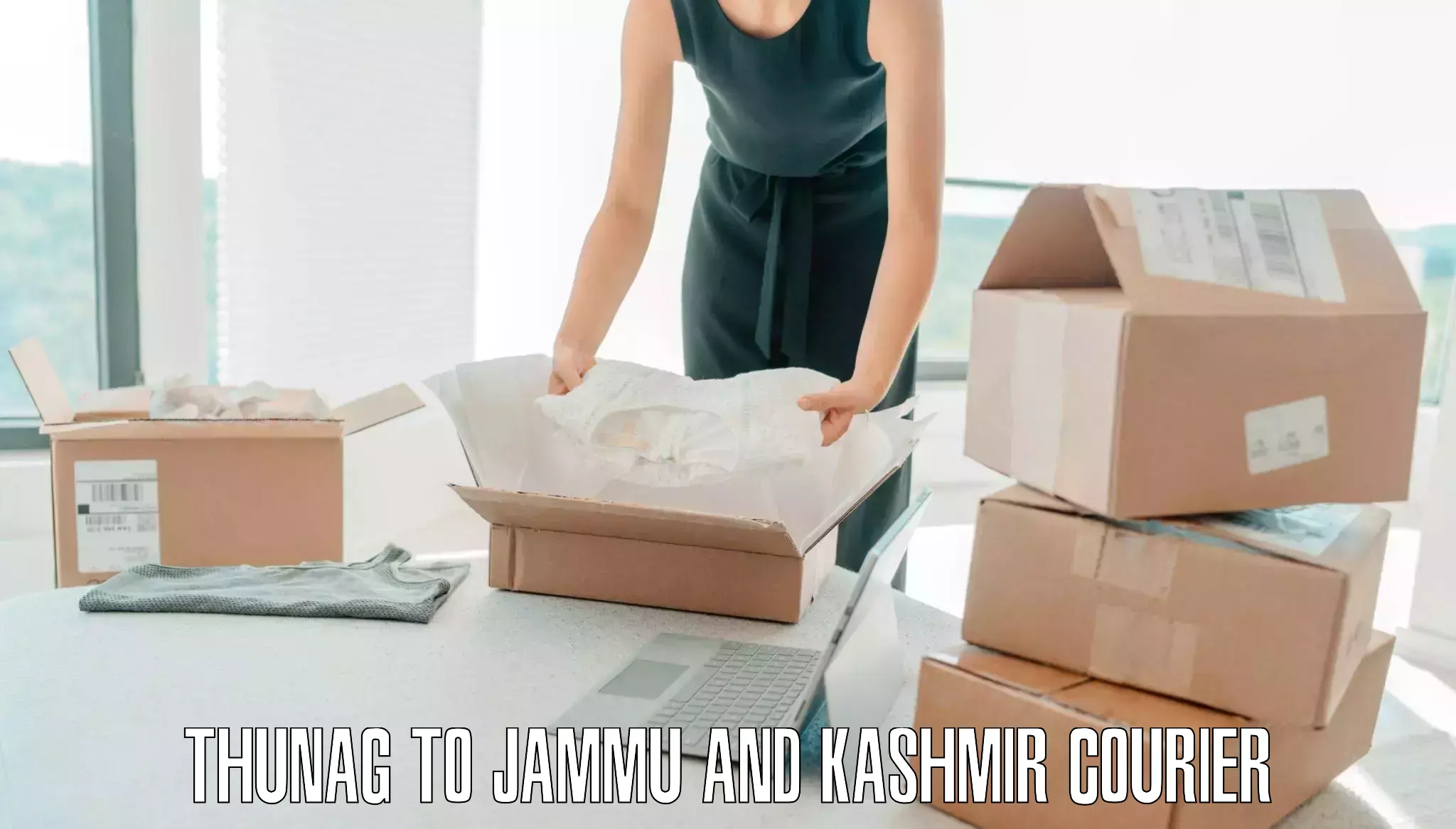 Customized luggage delivery Thunag to University of Jammu