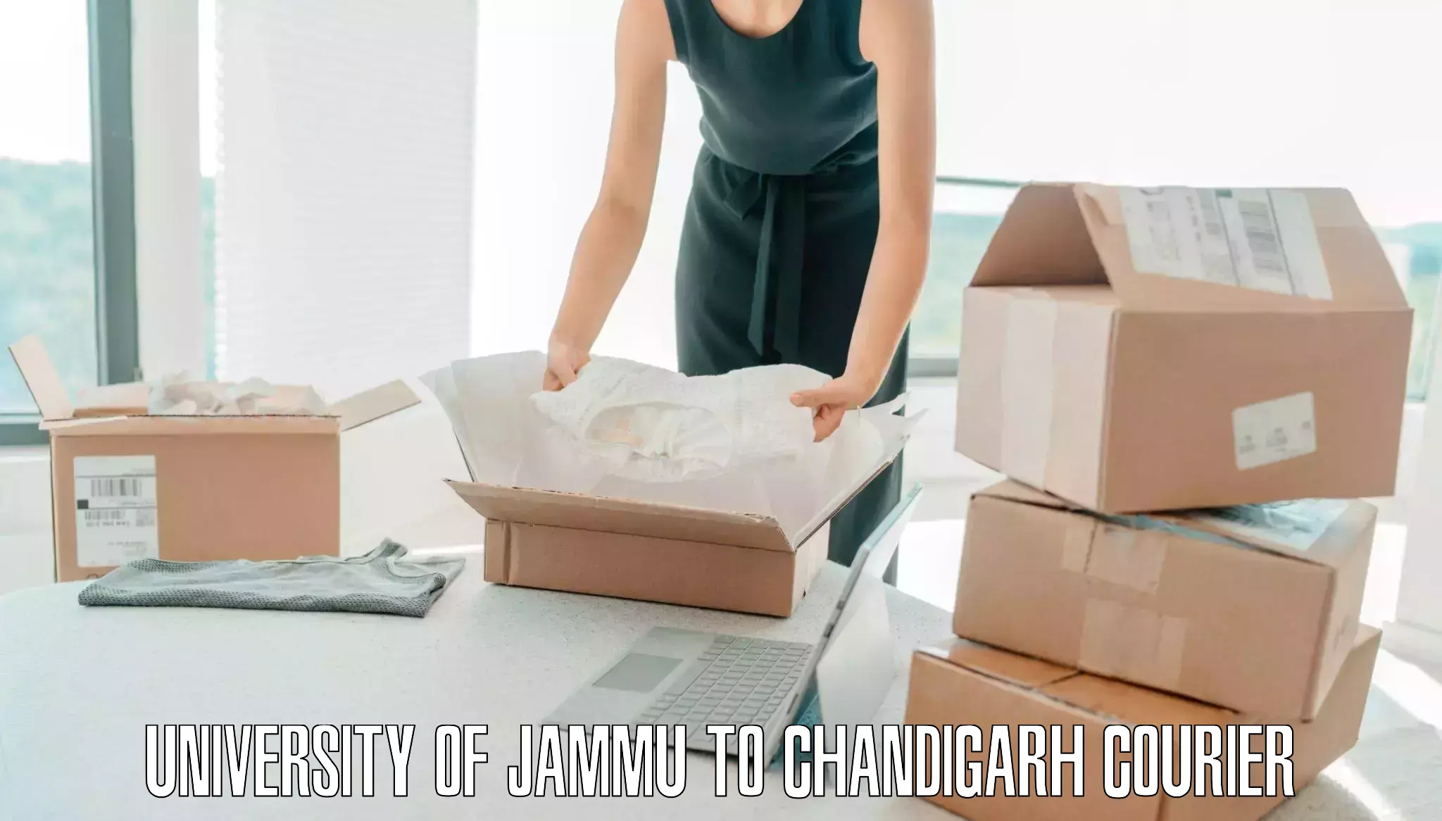 Luggage delivery app University of Jammu to Panjab University Chandigarh
