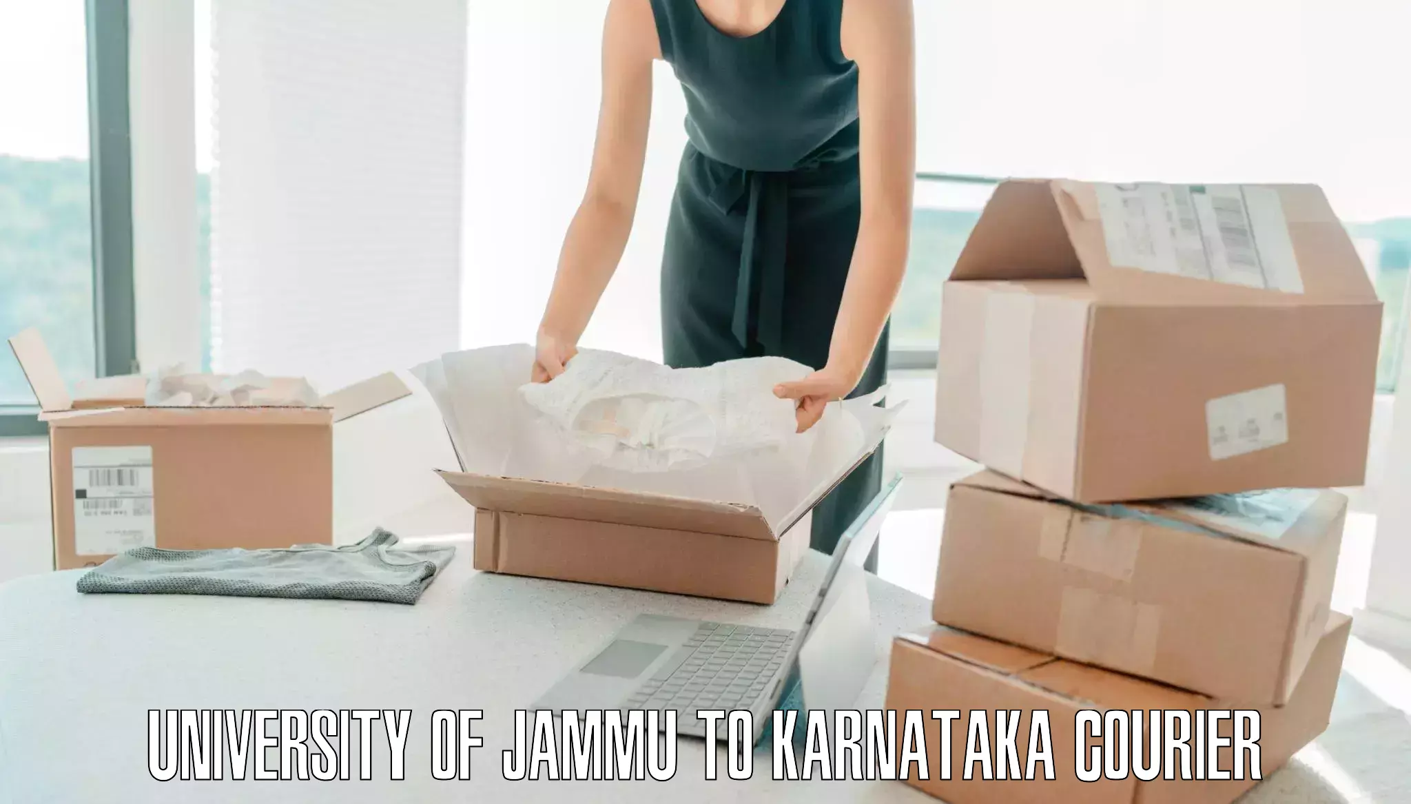 Luggage shipping consultation University of Jammu to Bantwal
