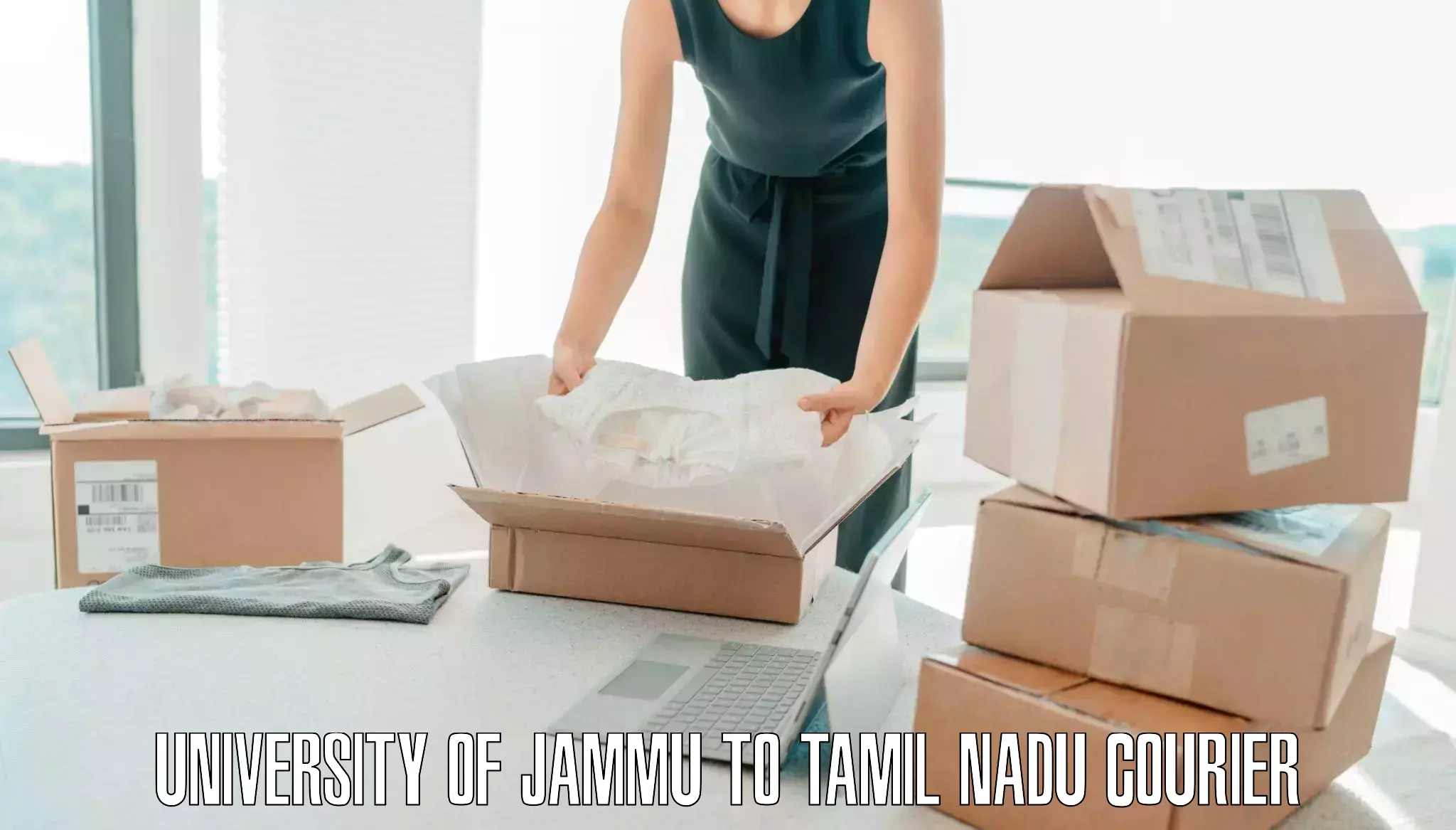 Luggage shipping strategy in University of Jammu to Tamil Nadu