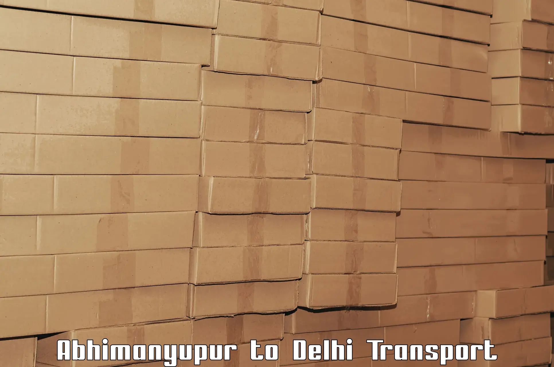 Two wheeler parcel service Abhimanyupur to Delhi Technological University DTU