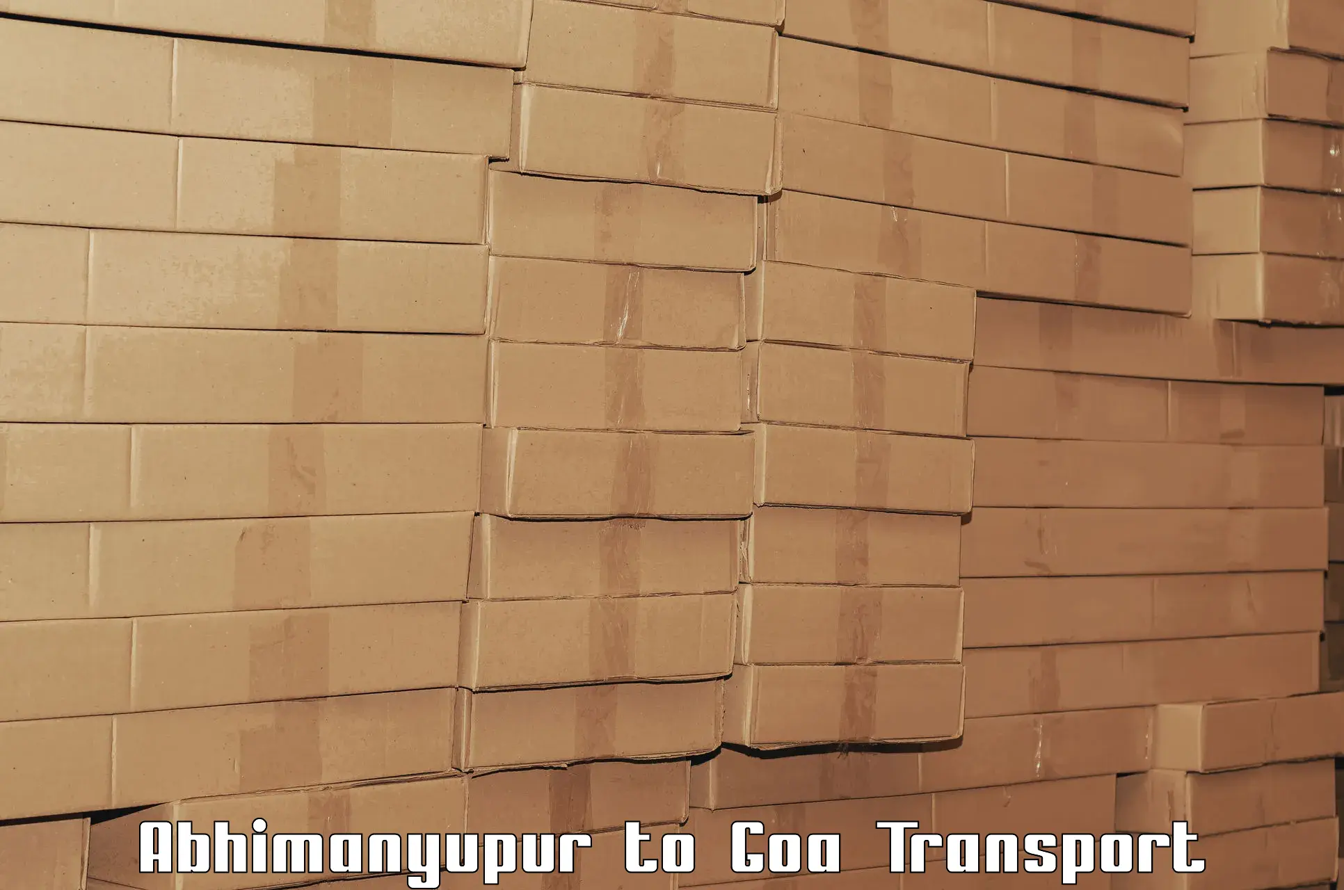 Domestic goods transportation services Abhimanyupur to Goa