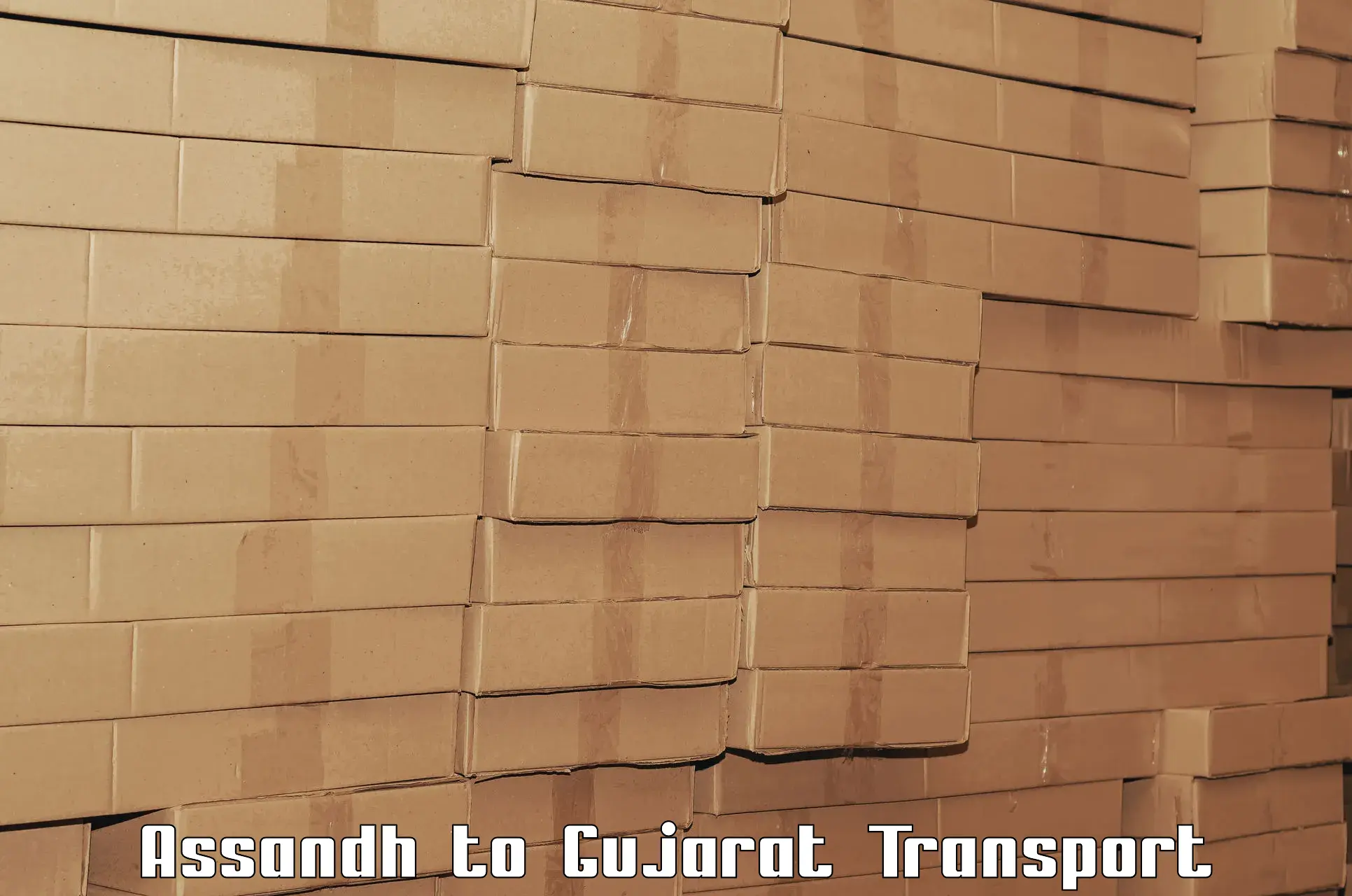 Interstate goods transport in Assandh to Unjha