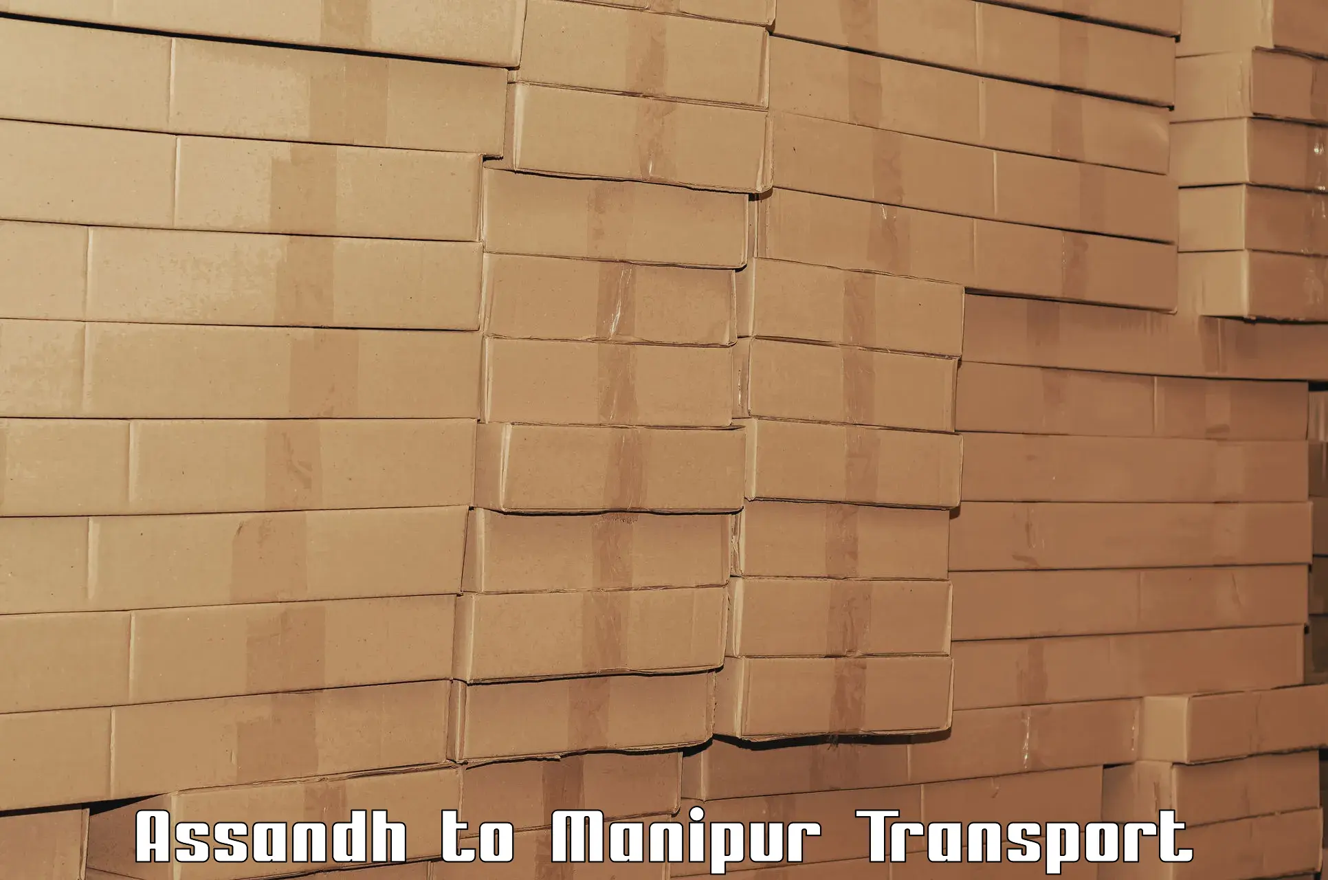 Two wheeler parcel service Assandh to Kangpokpi