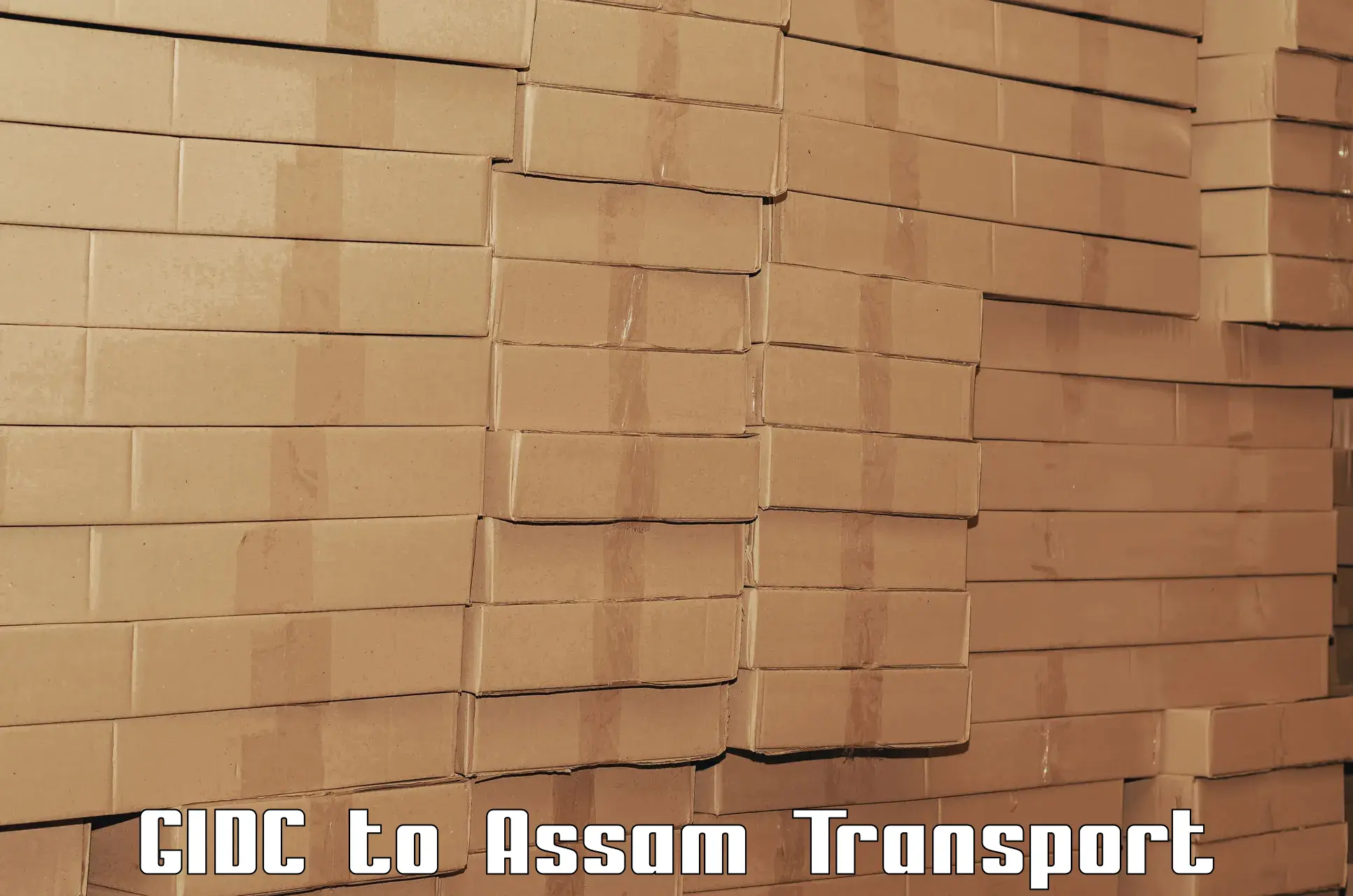 Intercity goods transport GIDC to Assam