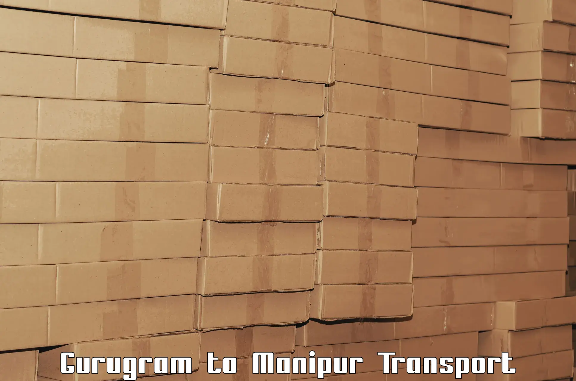 Road transport online services in Gurugram to Churachandpur