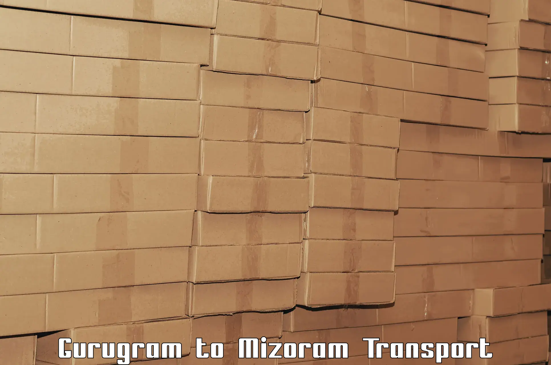 Online transport booking Gurugram to Mizoram University Aizawl