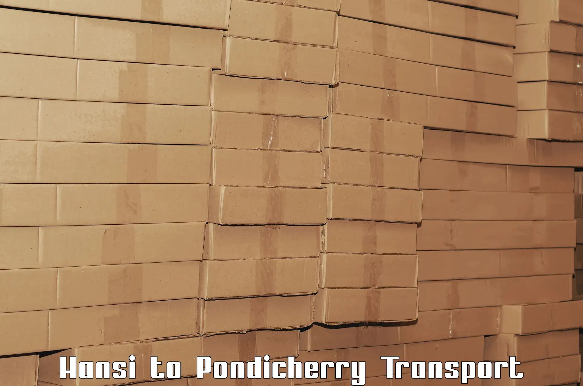 Part load transport service in India Hansi to Pondicherry