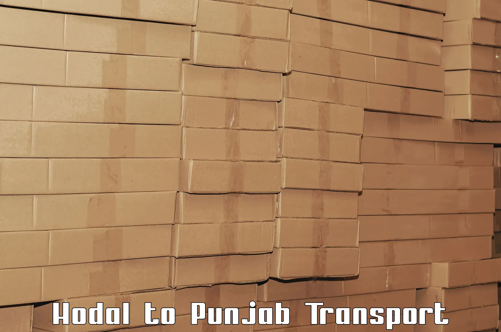 Vehicle parcel service Hodal to Punjab
